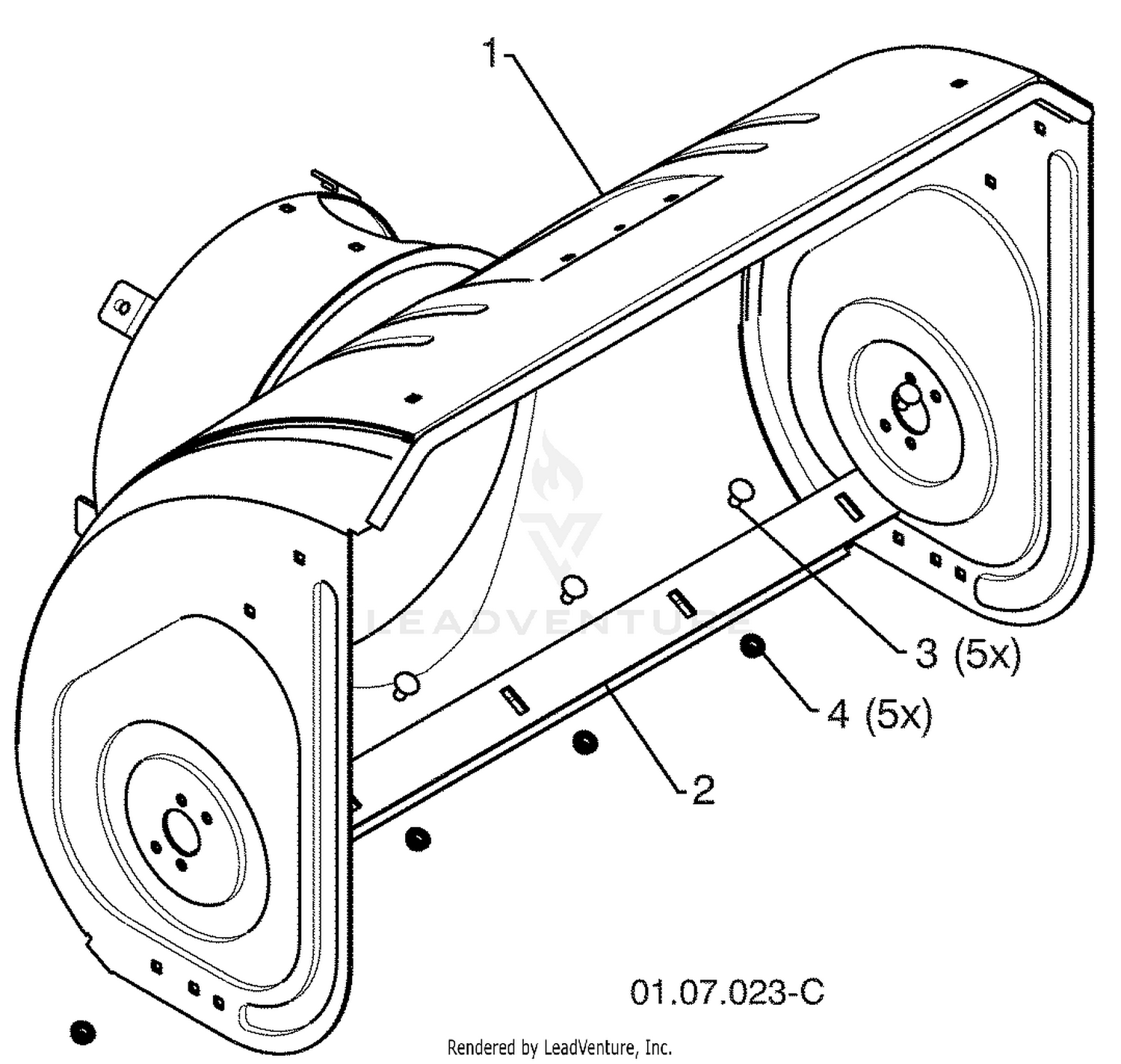 Auger Housing / Impeller Assembly - B