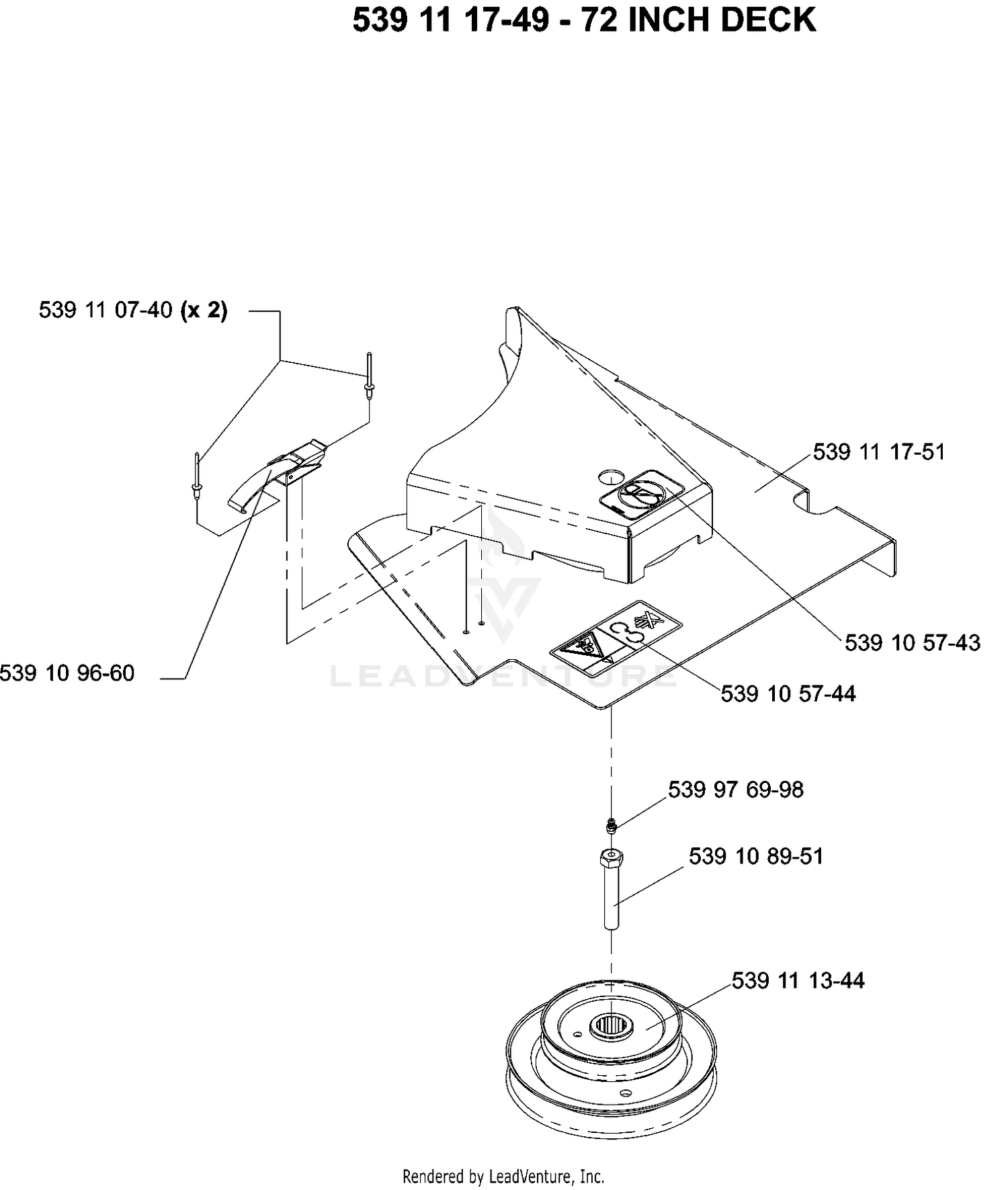 Accessories Collection System Drive Kit 72"