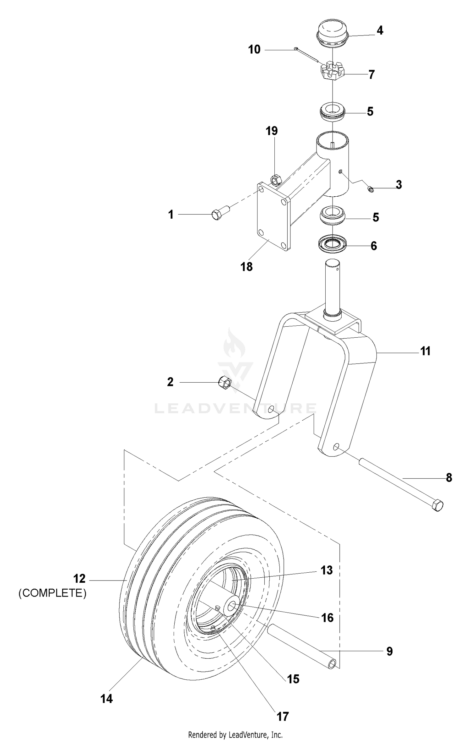 Caster Arm