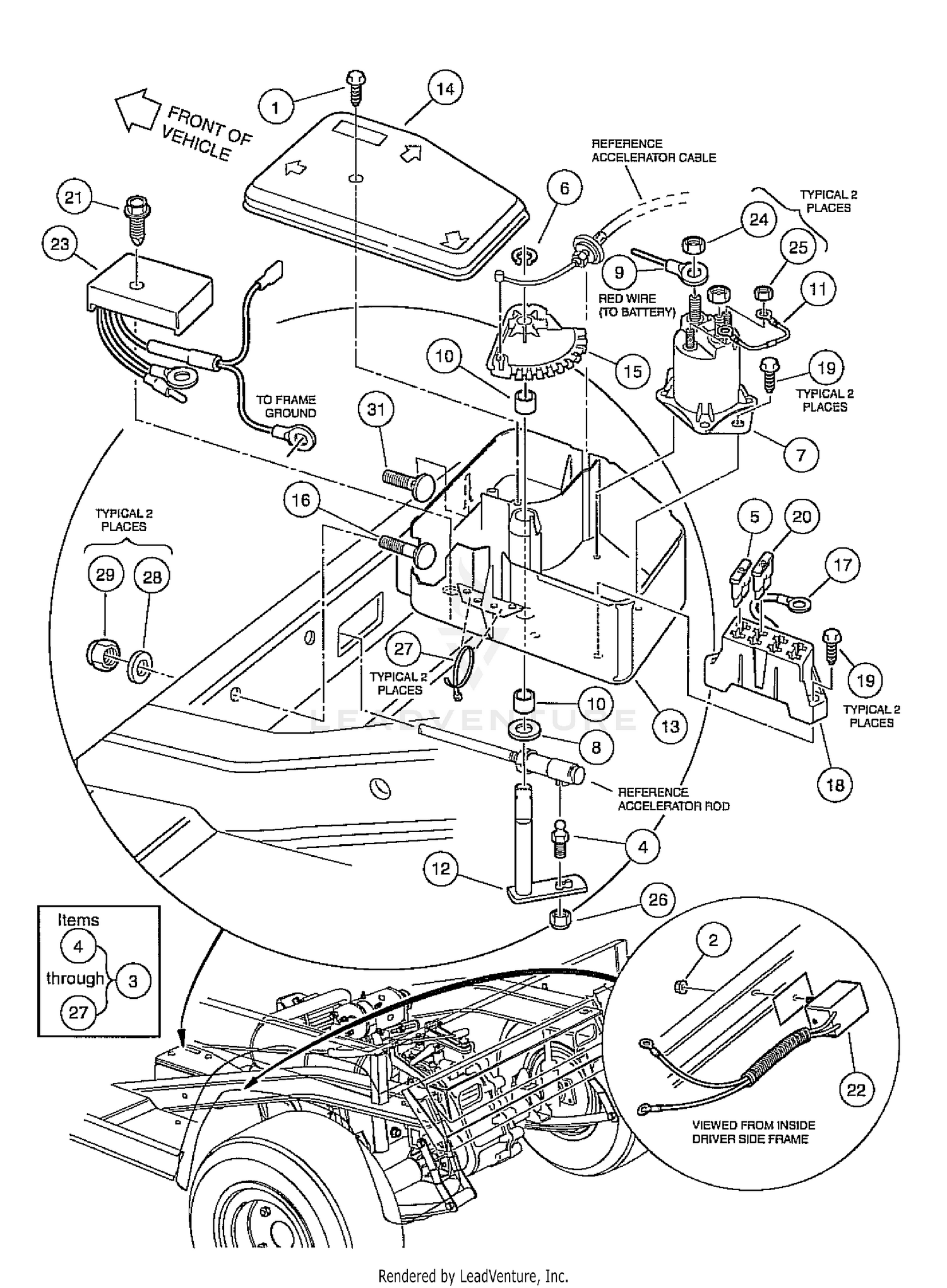 Electrical Component Box - Gasoline Vehicle