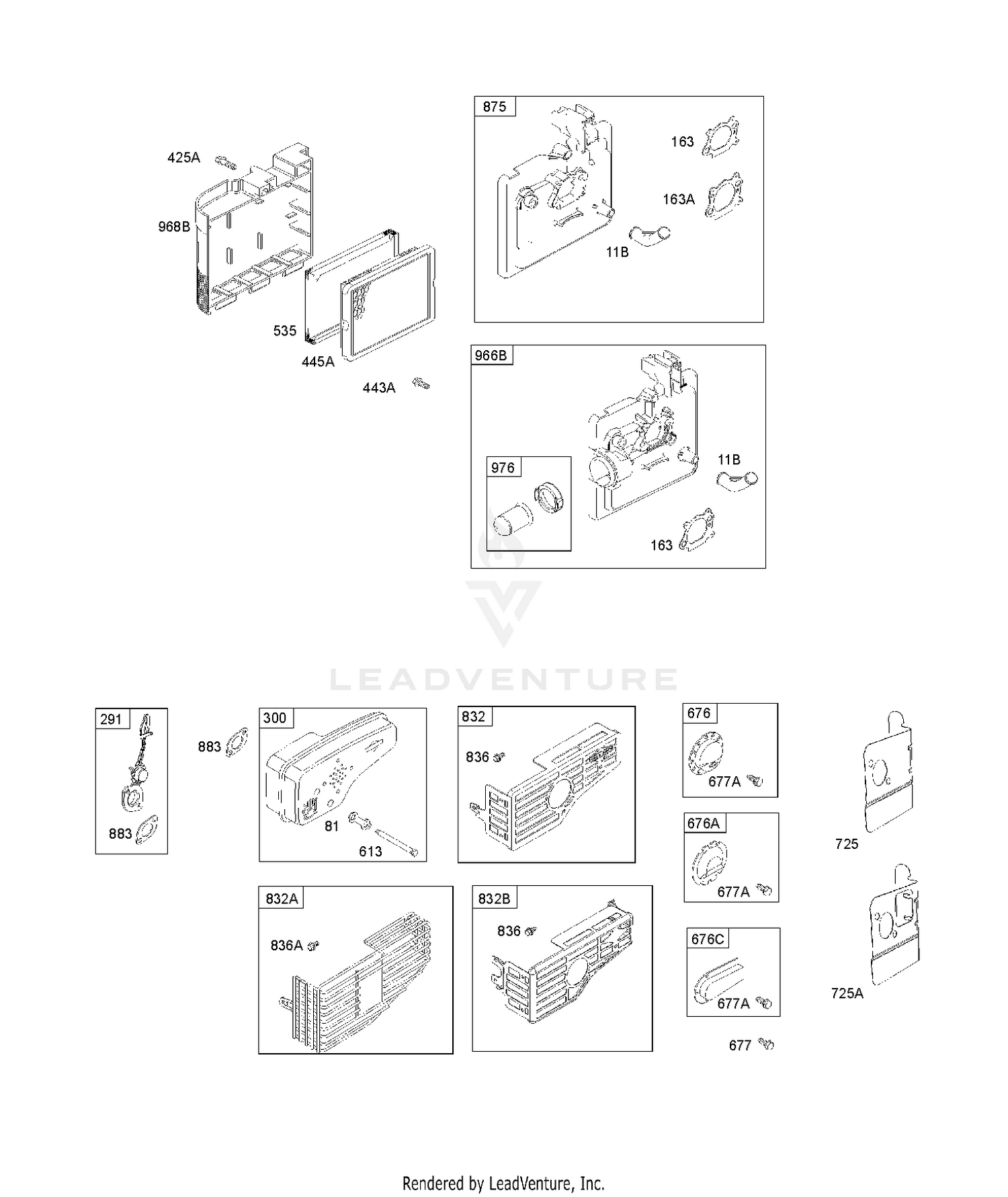 AIR CLEANER, EXHAUST SYSTEM 9