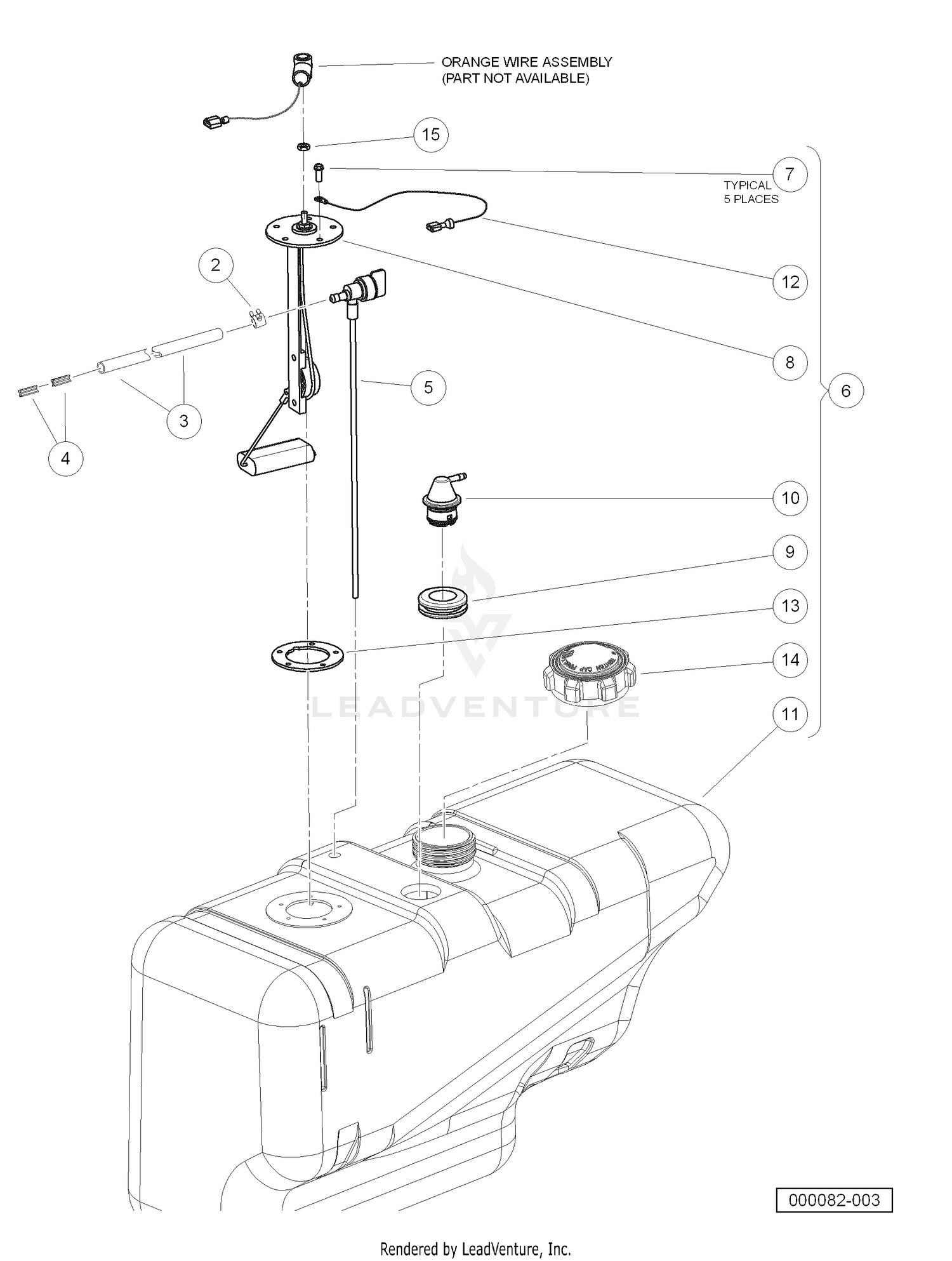 Fuel Tank With Fuel Level Sending Unit