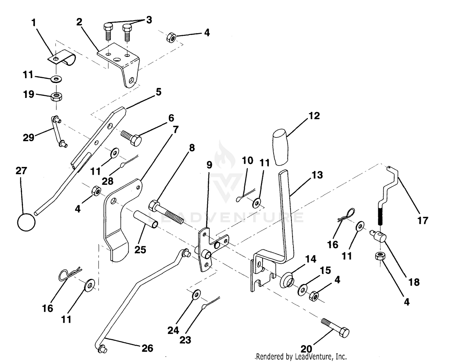 Mower Lift Lever