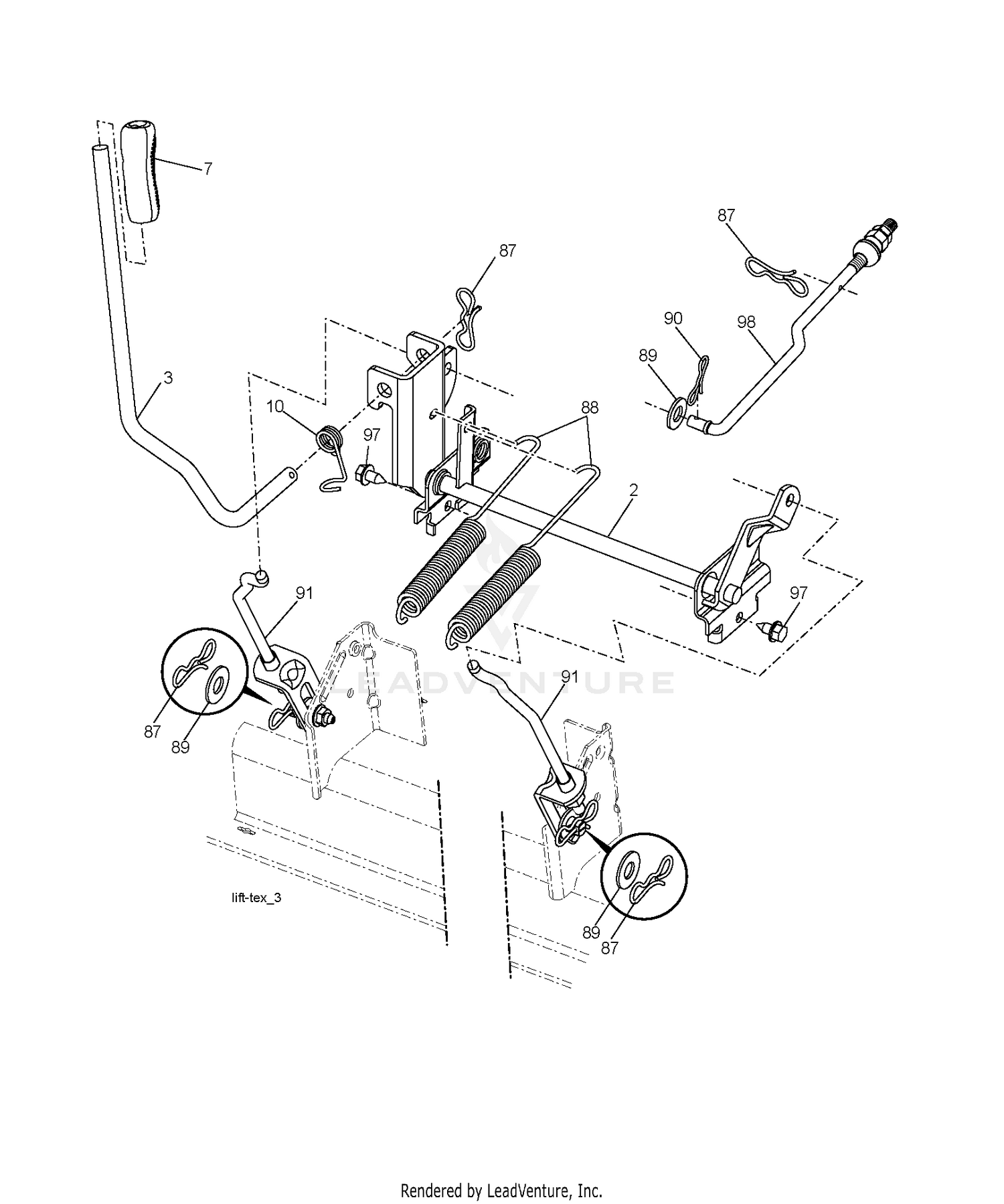 MOWER LIFT / DECK LIFT
