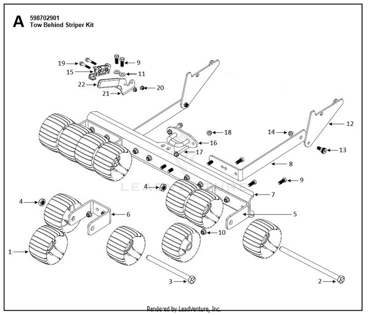 Husqvarna STRIPER KITS 598702901 (202008) Striper Kit Parts and