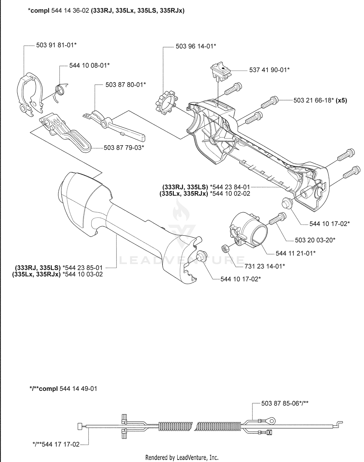 Throttle / 333RJ / 335LX / LS / RJX