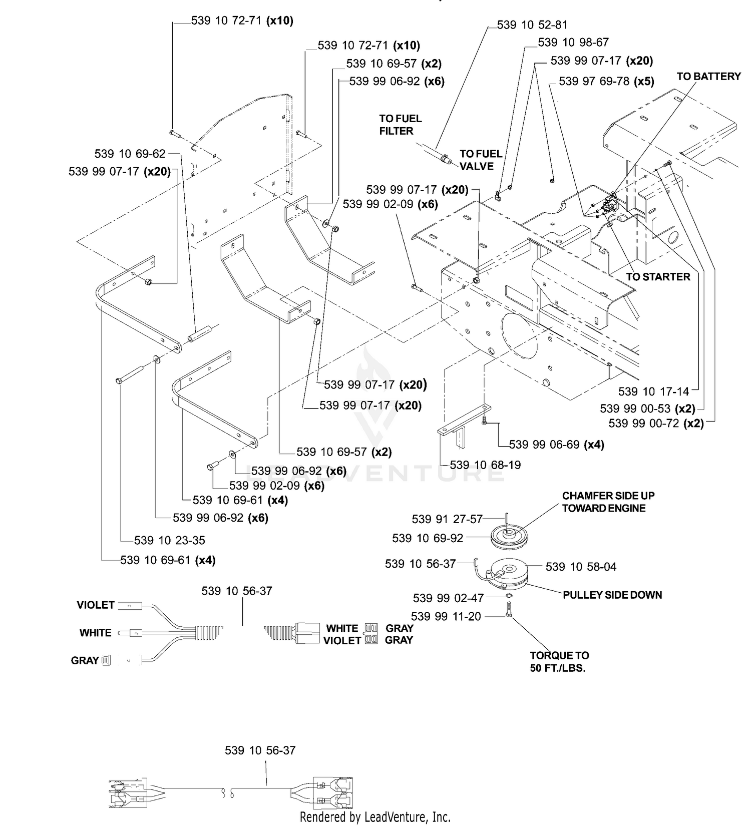 Kawasaki 17 HP Engine Assembly