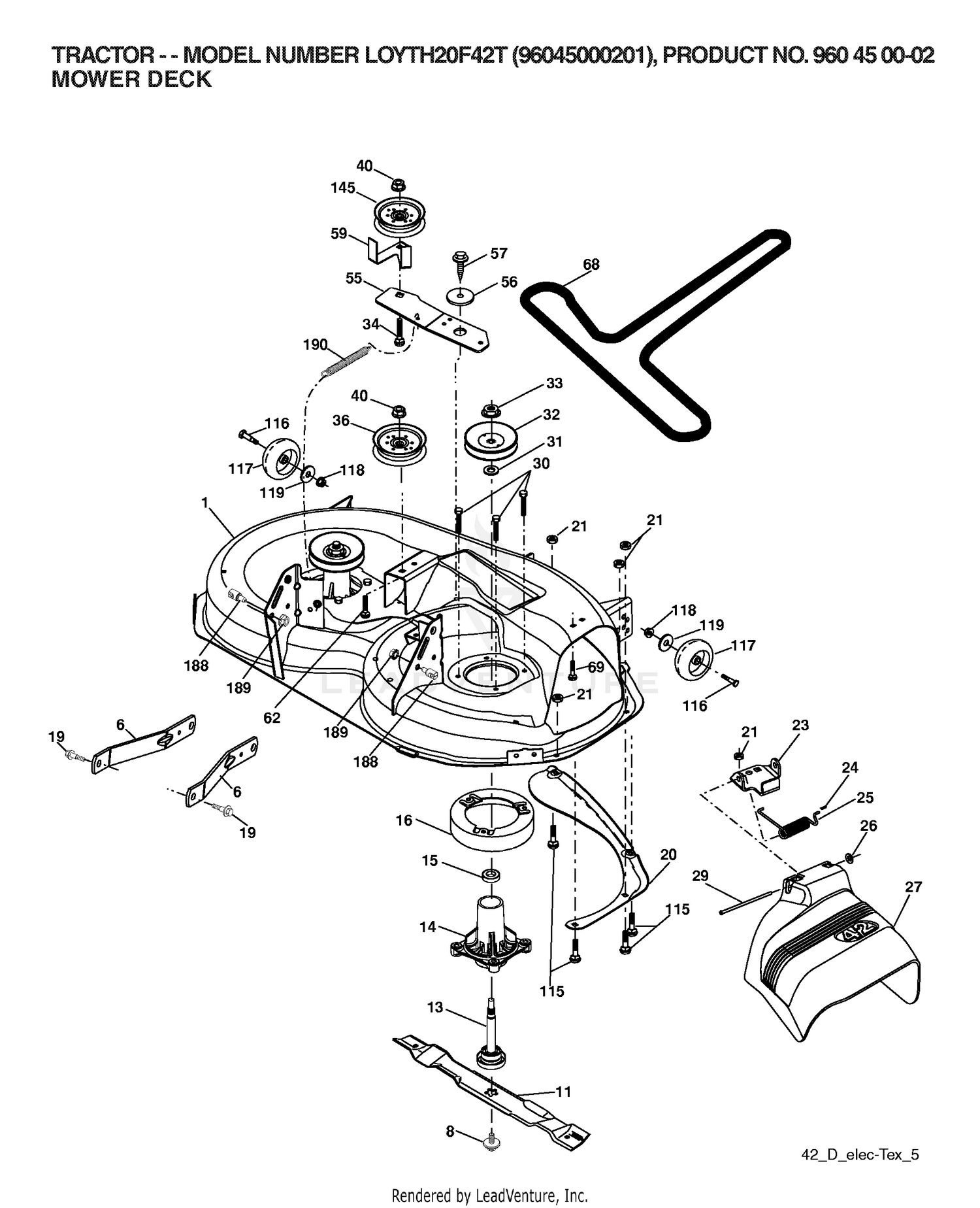 MOWER DECK / CUTTING DECK