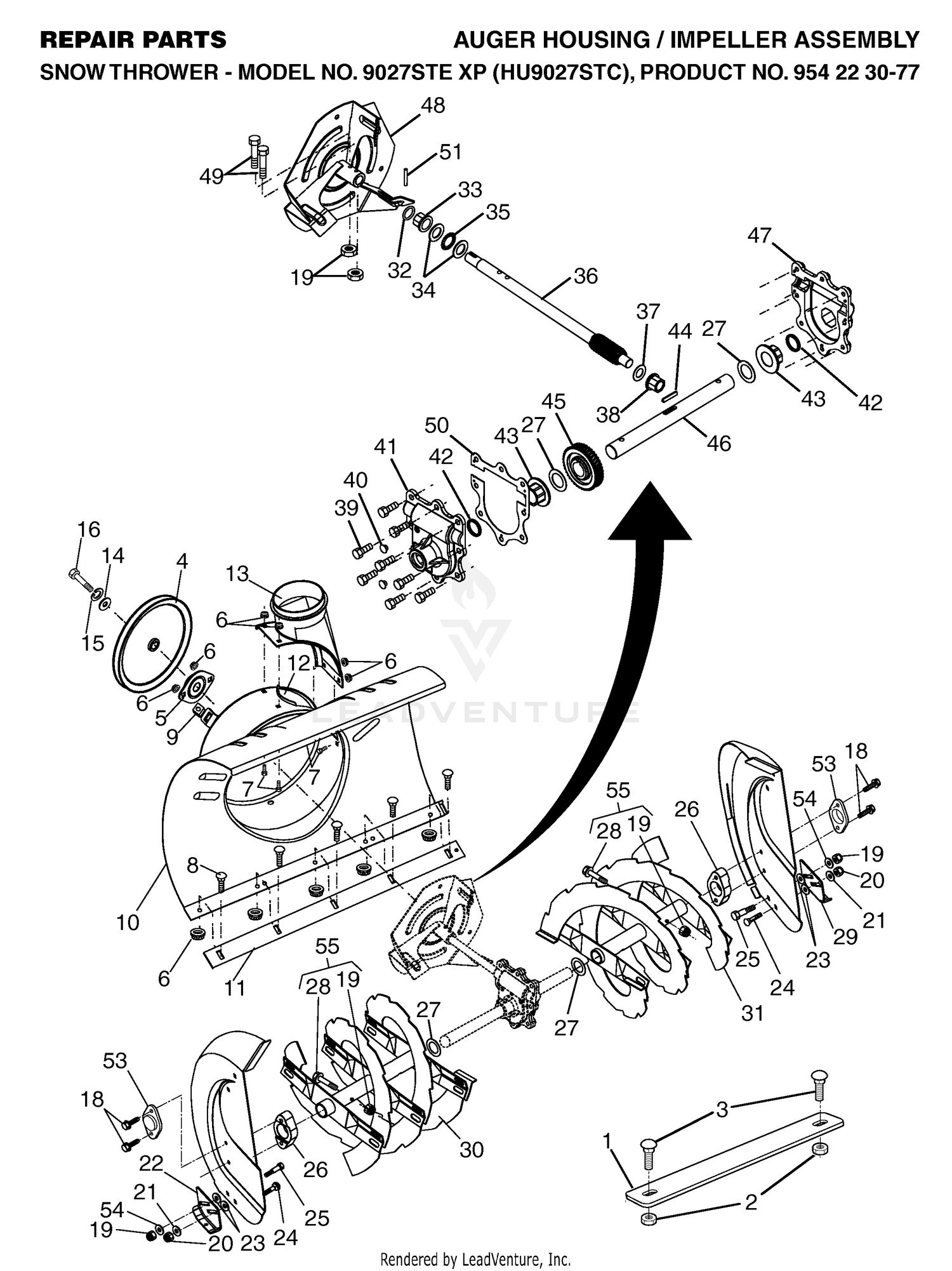 AUGER HOUSING & IMPELLER