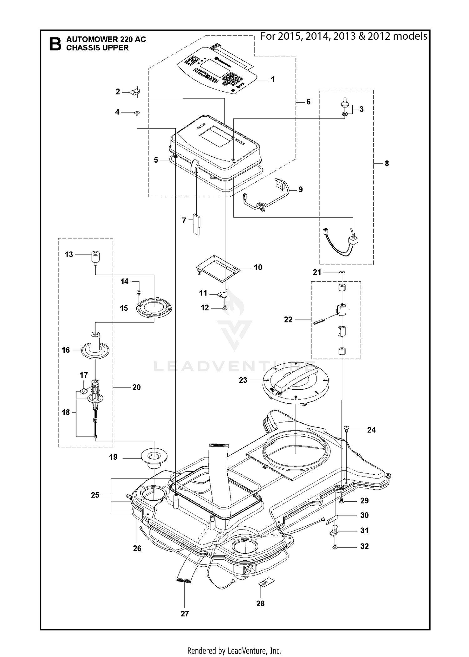 CHASSIS UPPER 2012-2015
