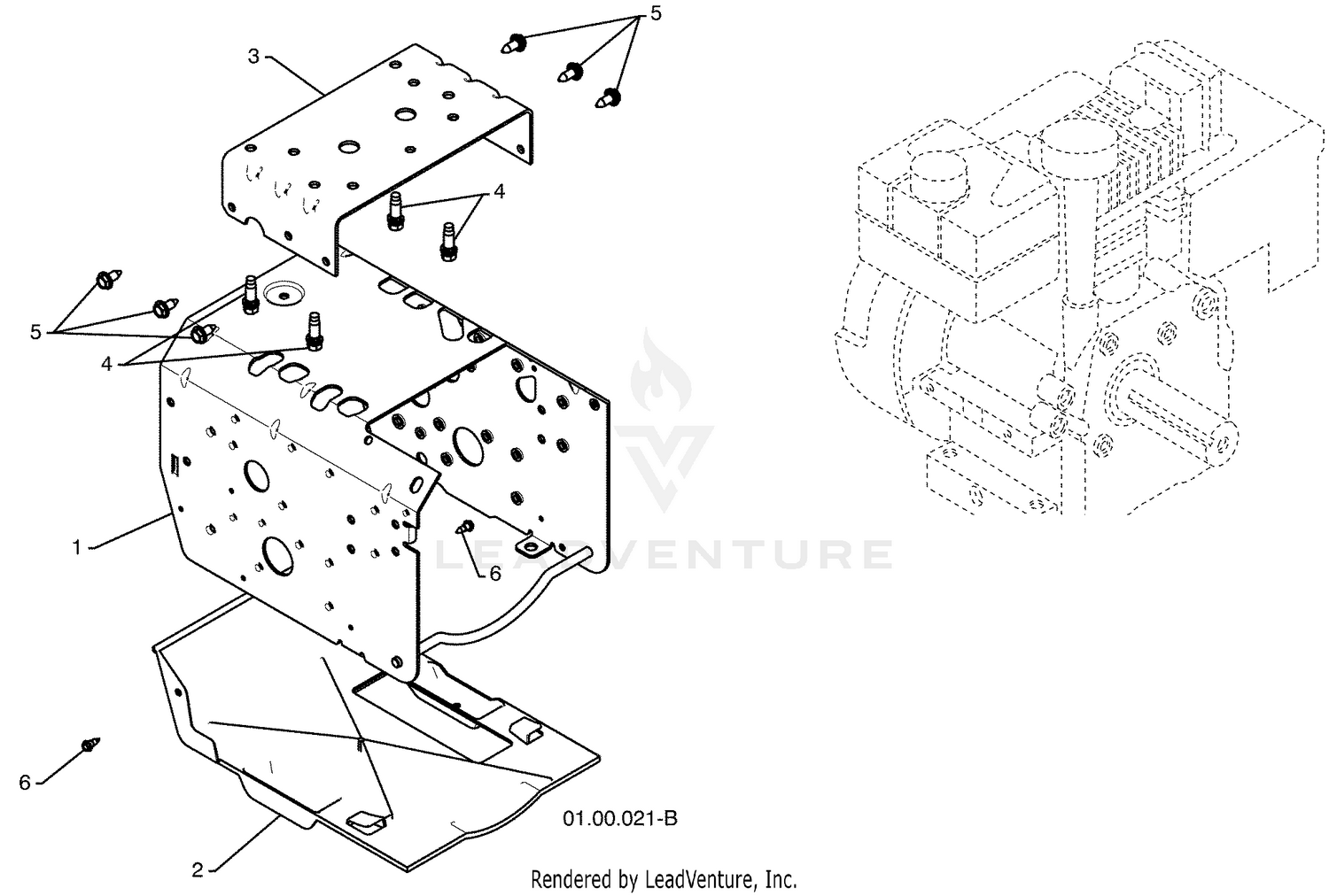 Chassis / Engine / Pulleys - A