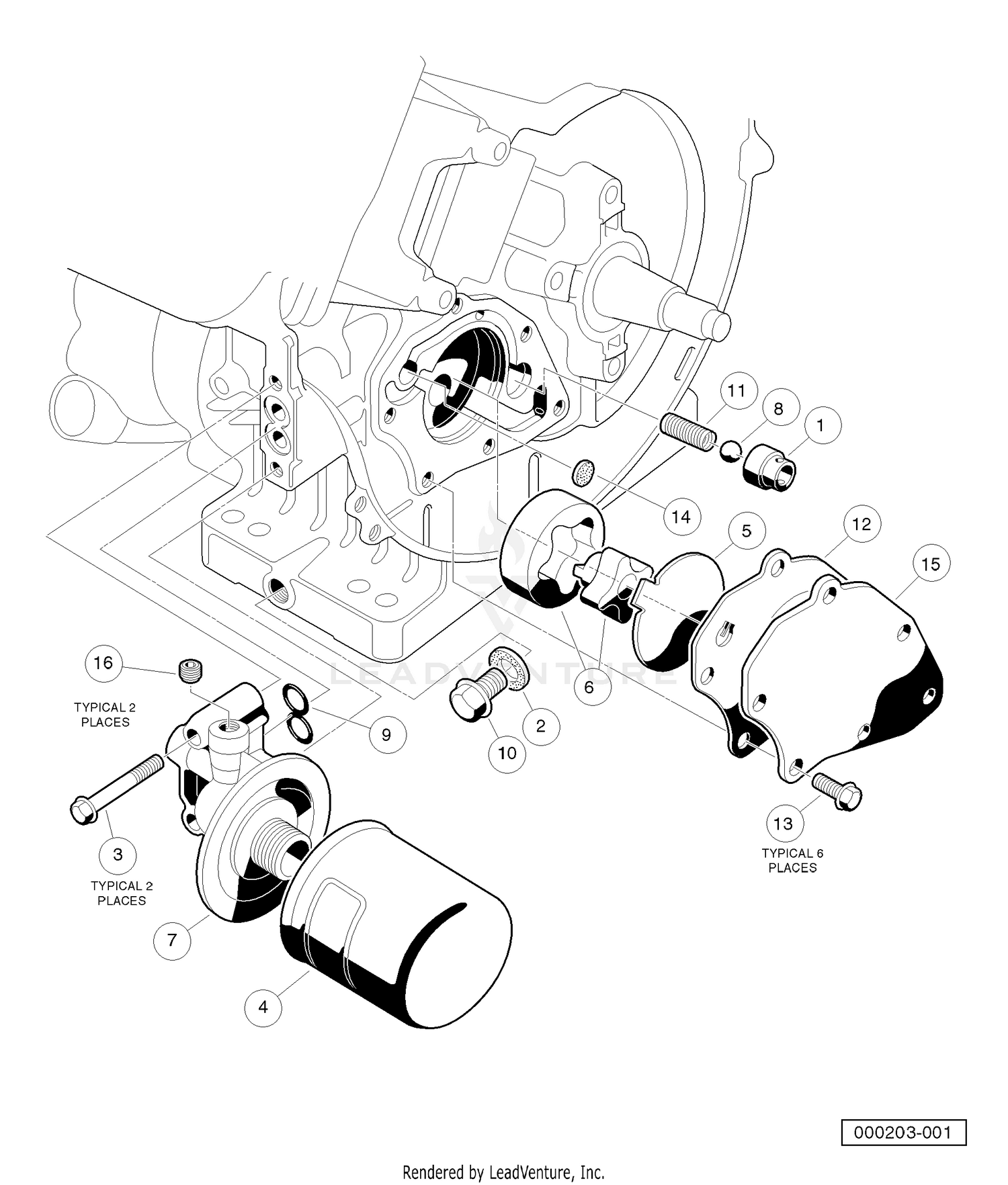 FE350 Engine - Oil Circulation