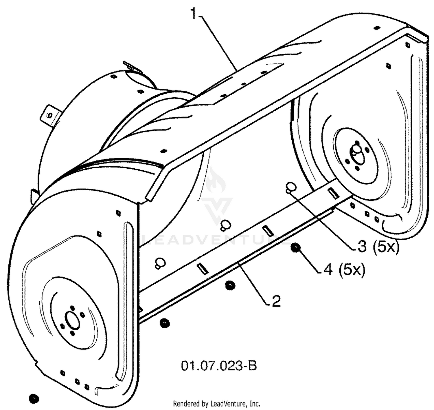 Auger Housing / Impeller Assembly - B