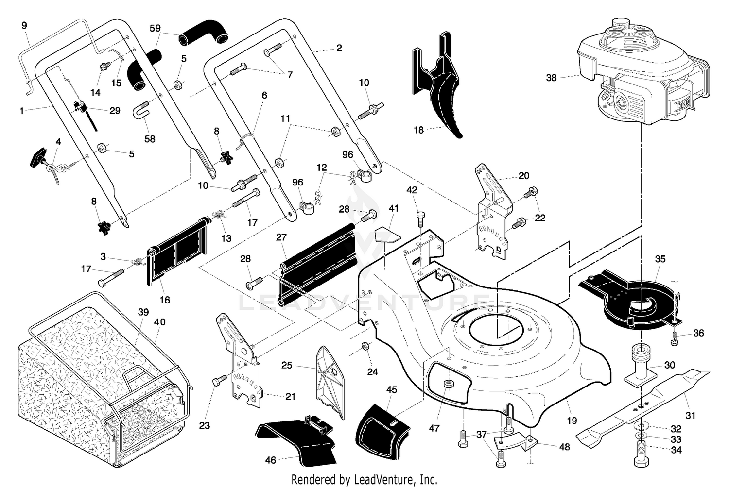 Handle And Deck Assembly