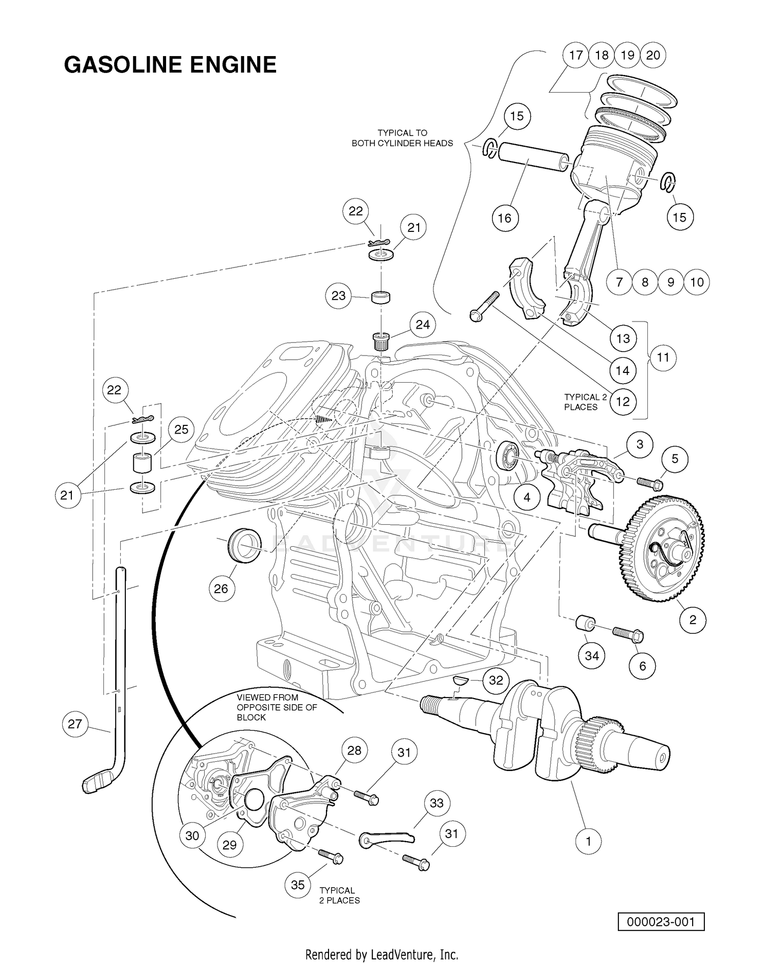 CRANKCASE AND CRANKSHAFT