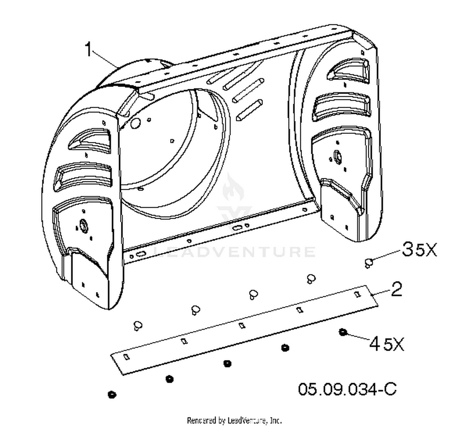 AUGER HOUSING & IMPELLER 6