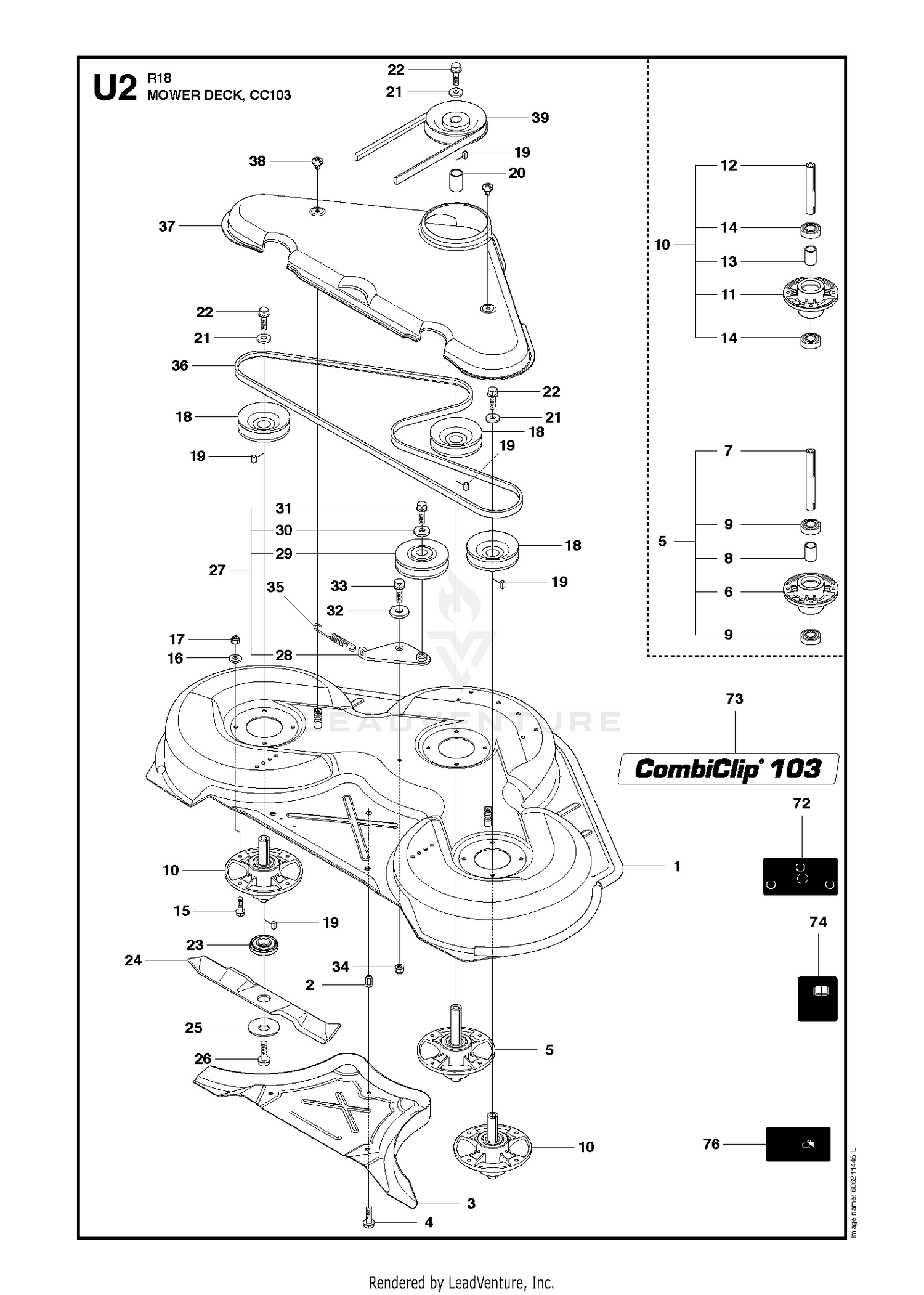 MOWER DECK / CUTTING DECK 6