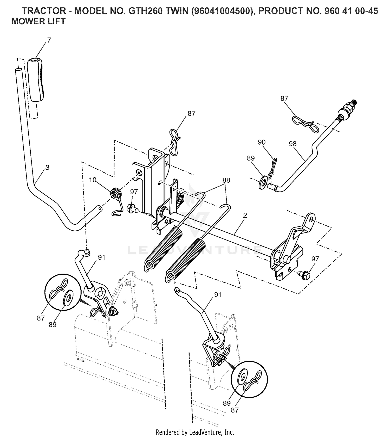 MOWER LIFT / DECK LIFT