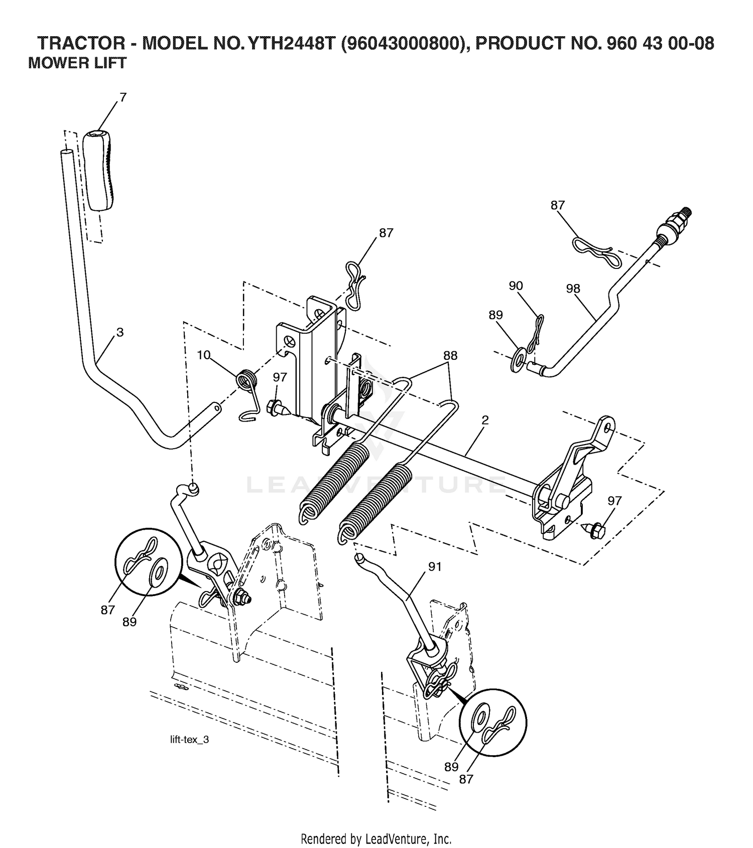 MOWER LIFT / DECK LIFT