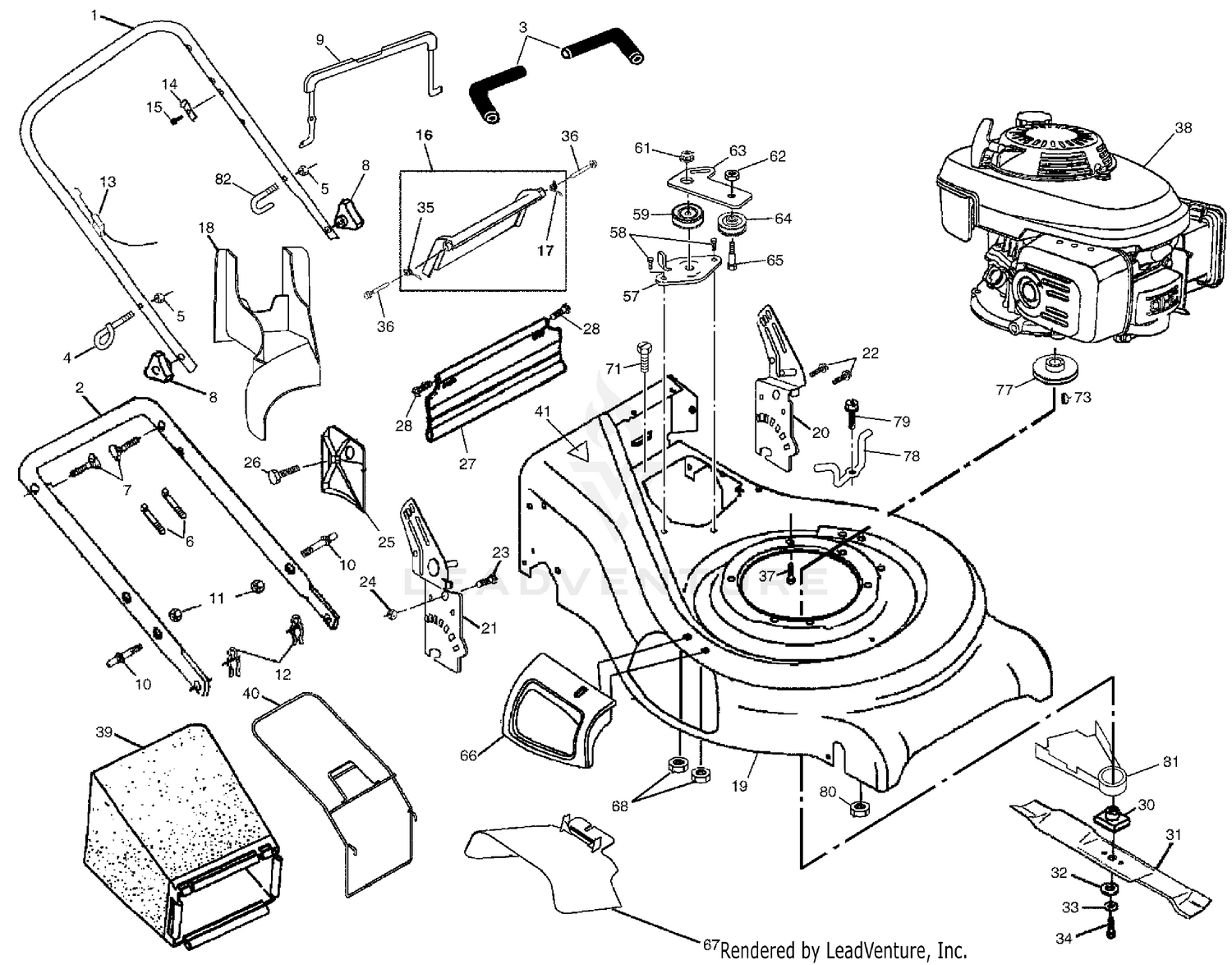 Handle & Deck Assembly