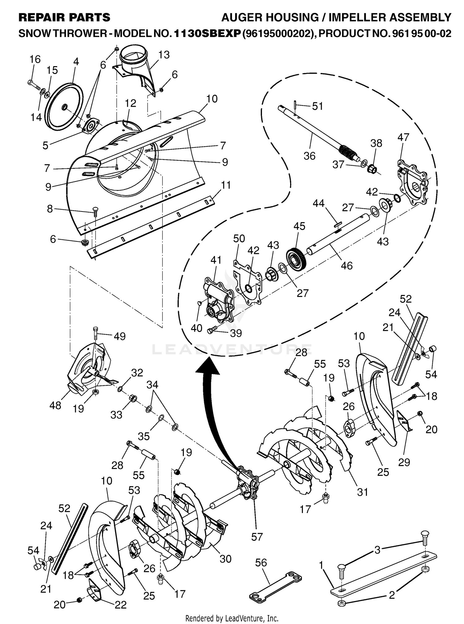 AUGER HOUSING & IMPELLER
