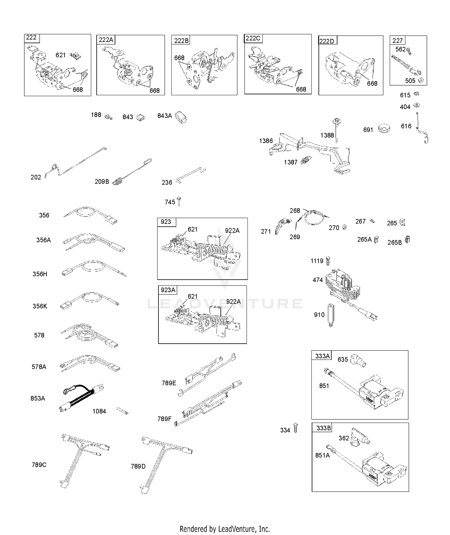 CONTROLS, ELECTRICAL, FLYWHEEL BRAKE, GOVERNOR SPRING, IGNITION 6
