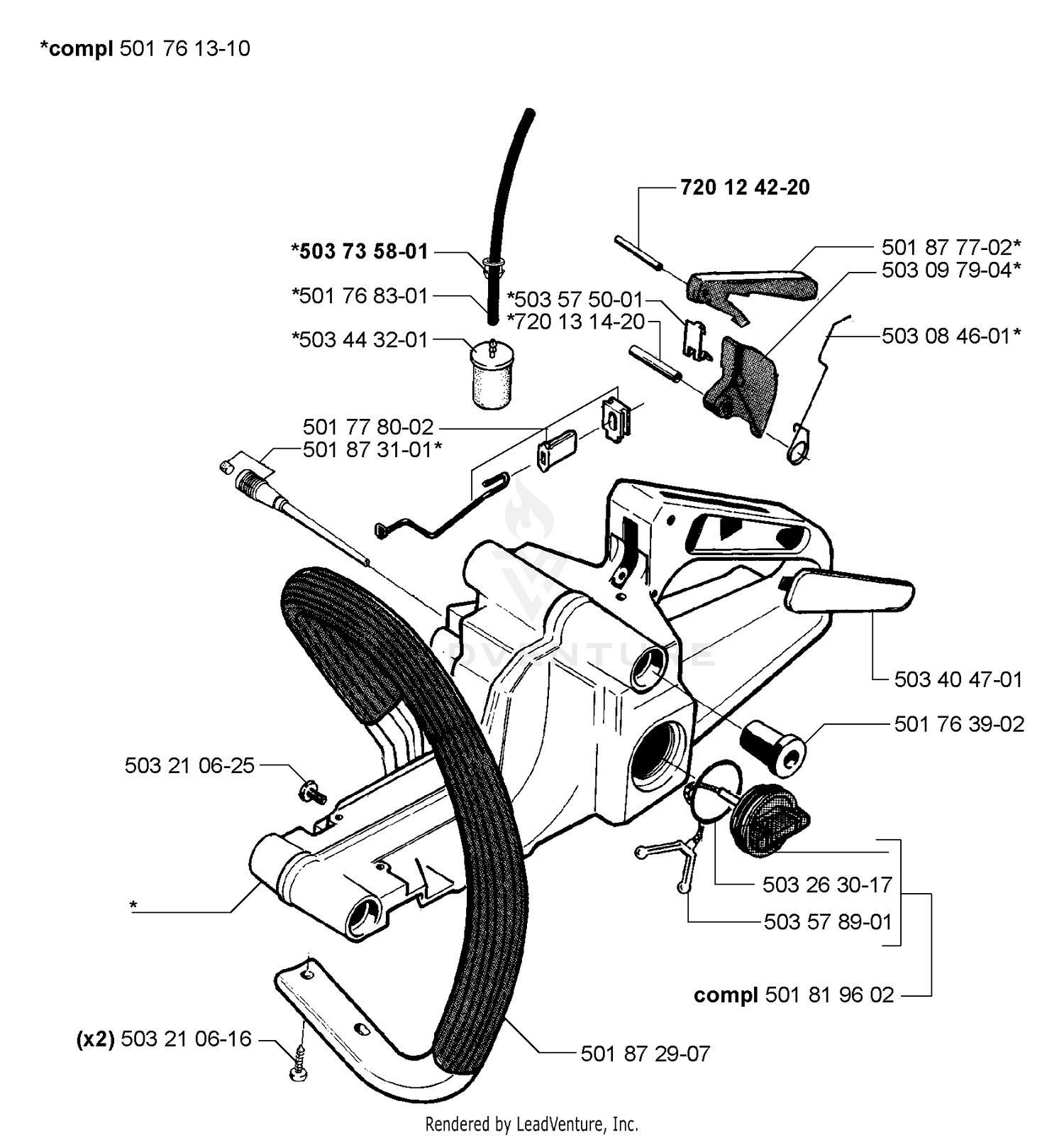 Tank Assembly & Handle Bar