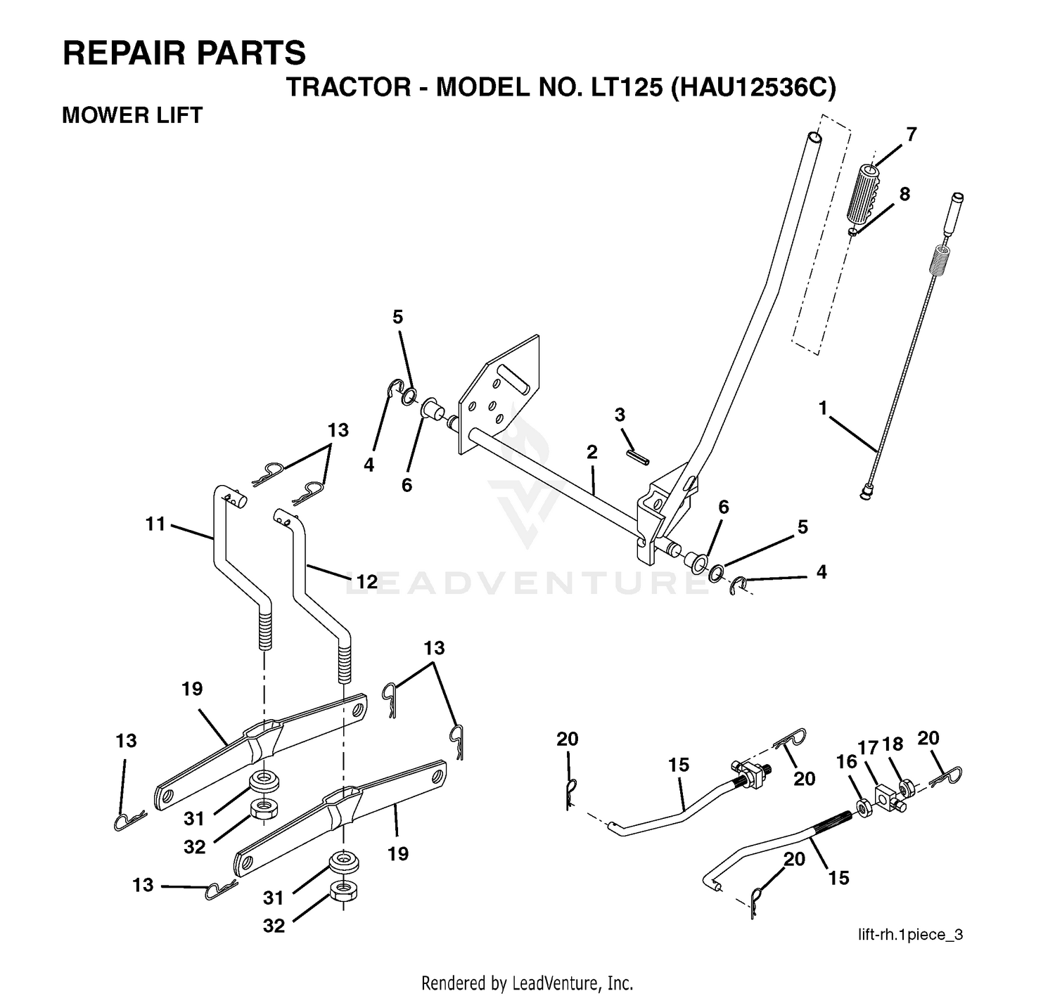 MOWER LIFT / DECK LIFT