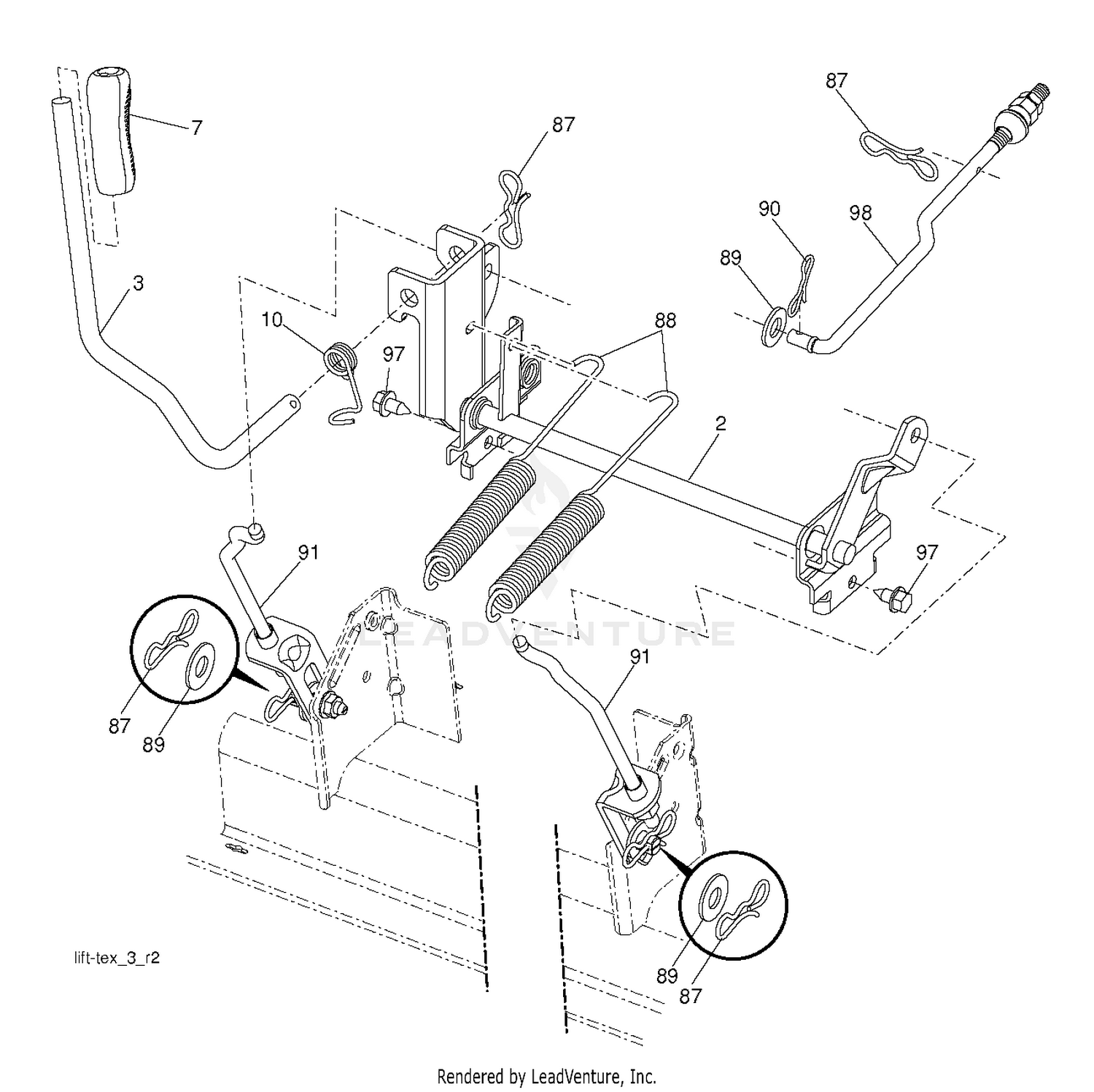 MOWER LIFT / DECK LIFT