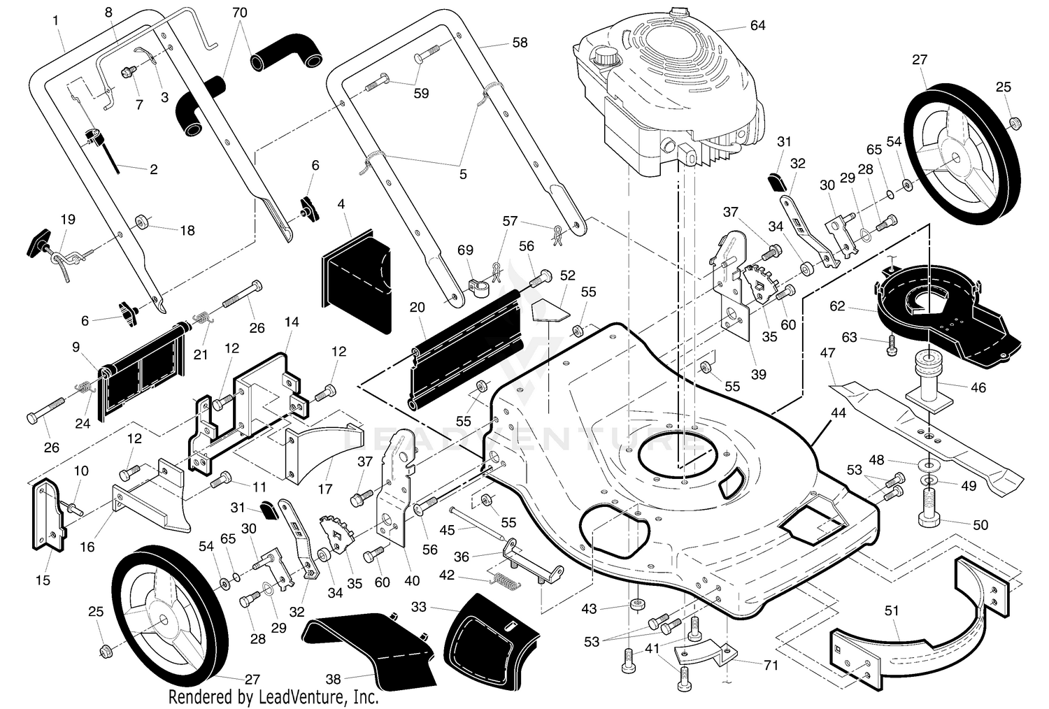 Handle & Deck Assembly