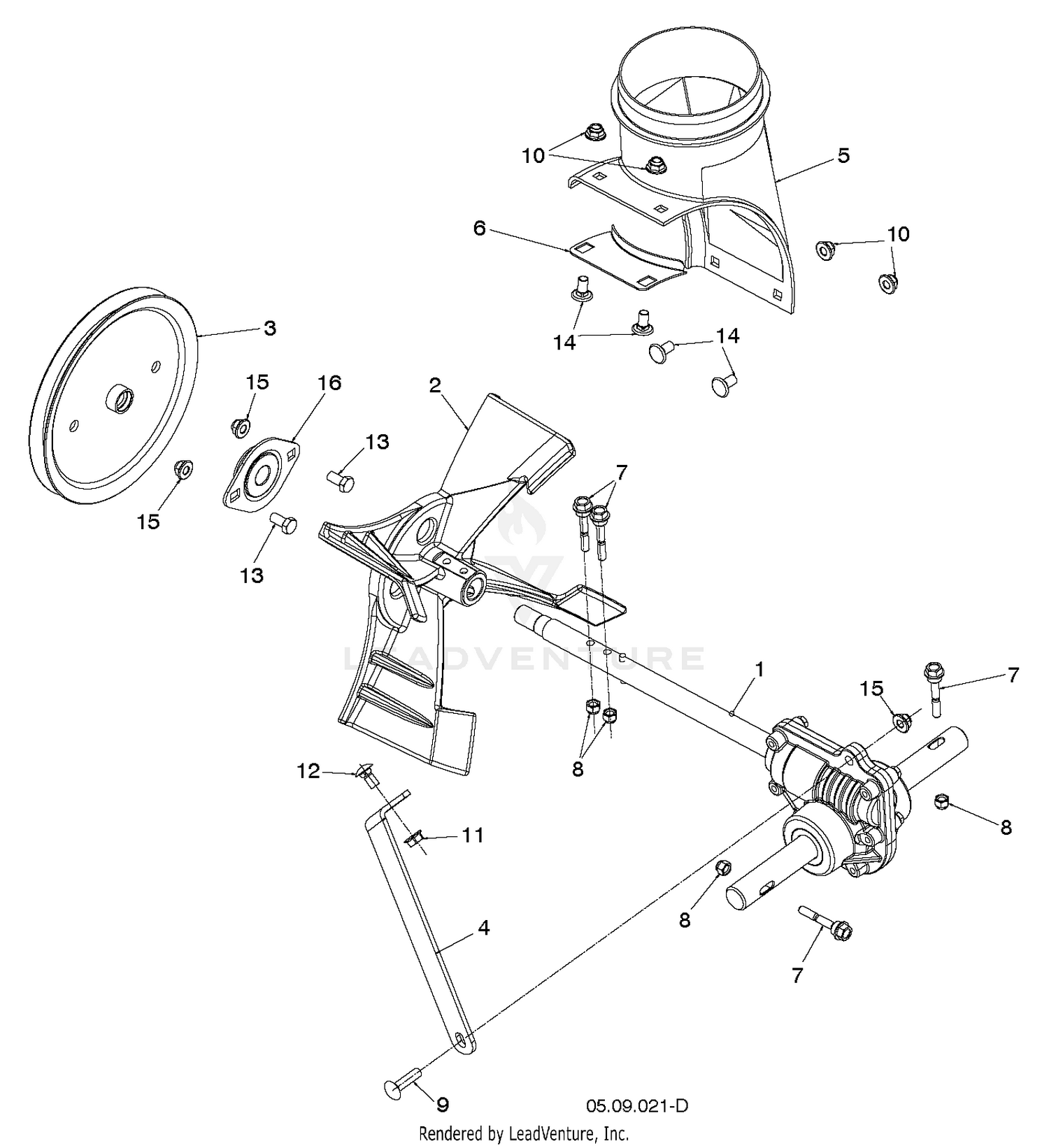 AUGER HOUSING & IMPELLER 2