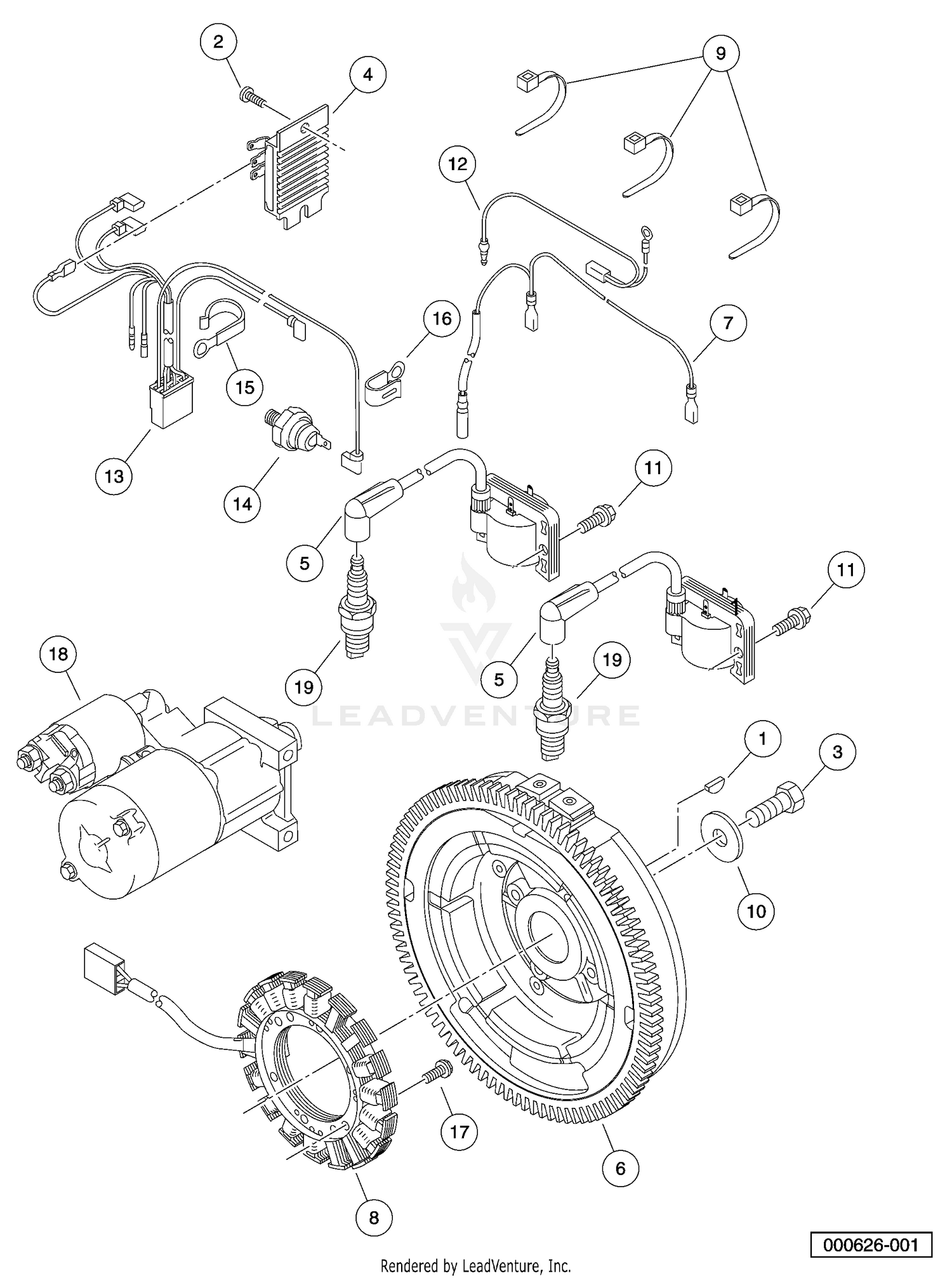 Ignition Components And Flywheel