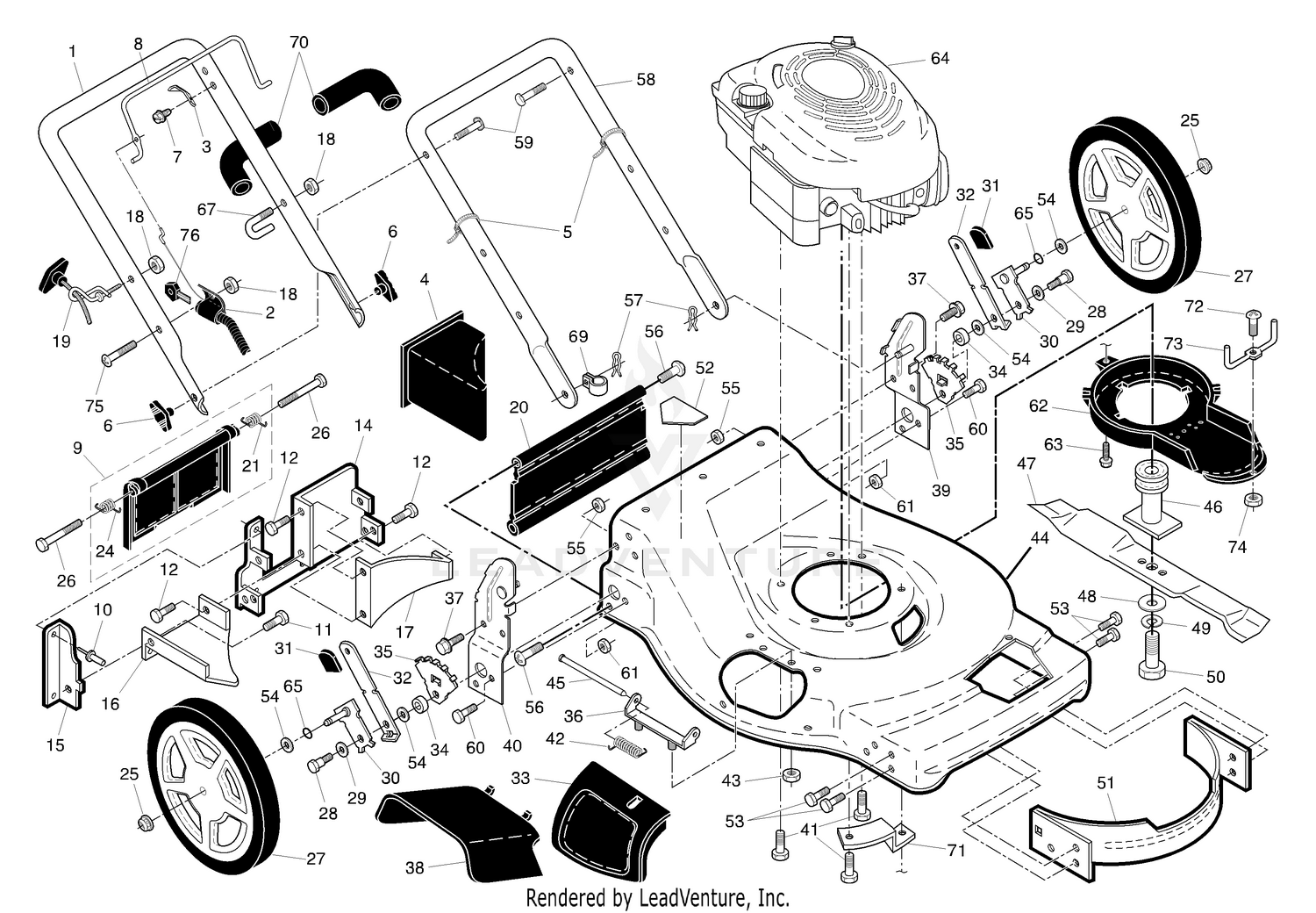 Handle & Deck Assembly