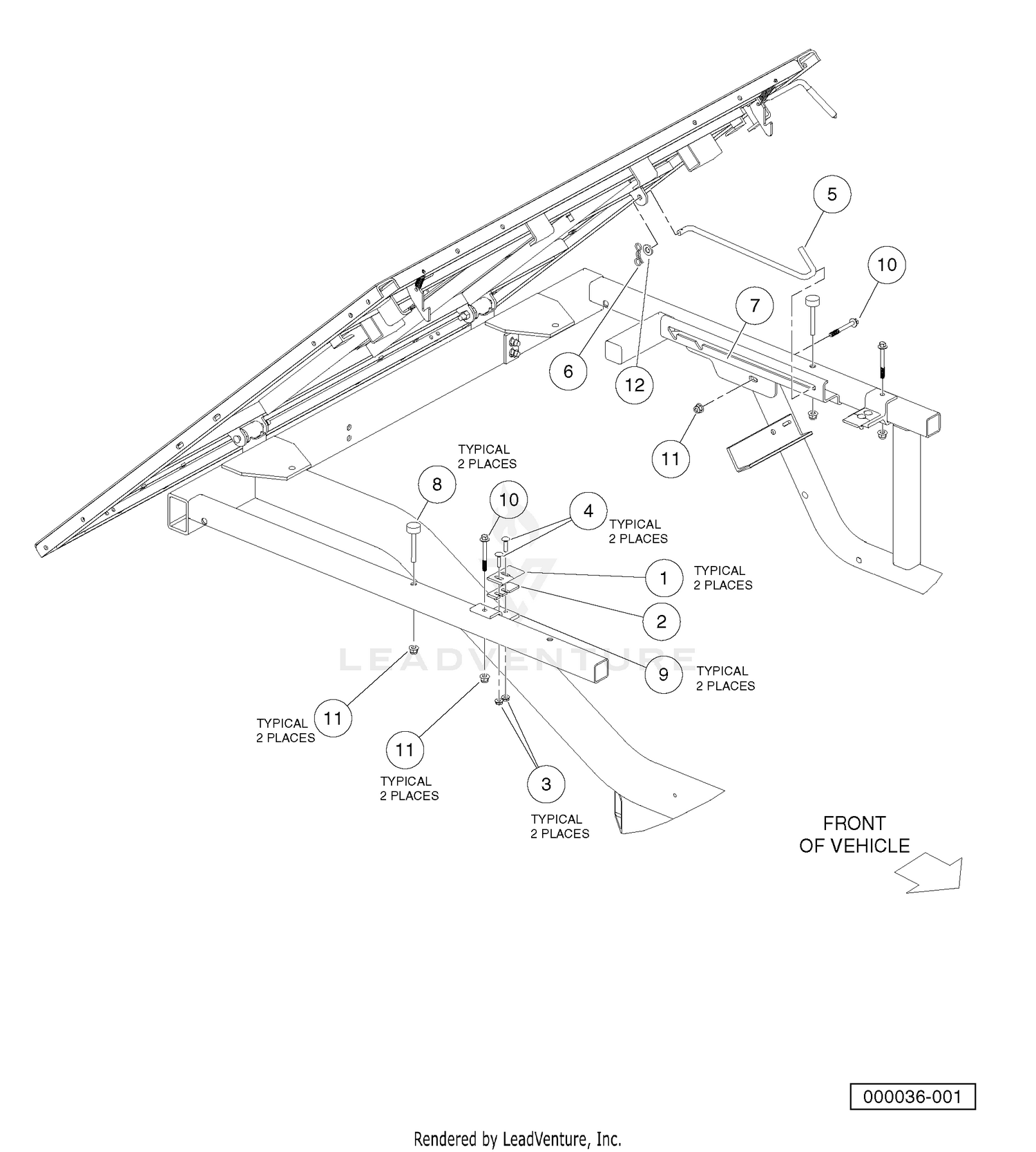 LATCH PLATE AND PROP ROD