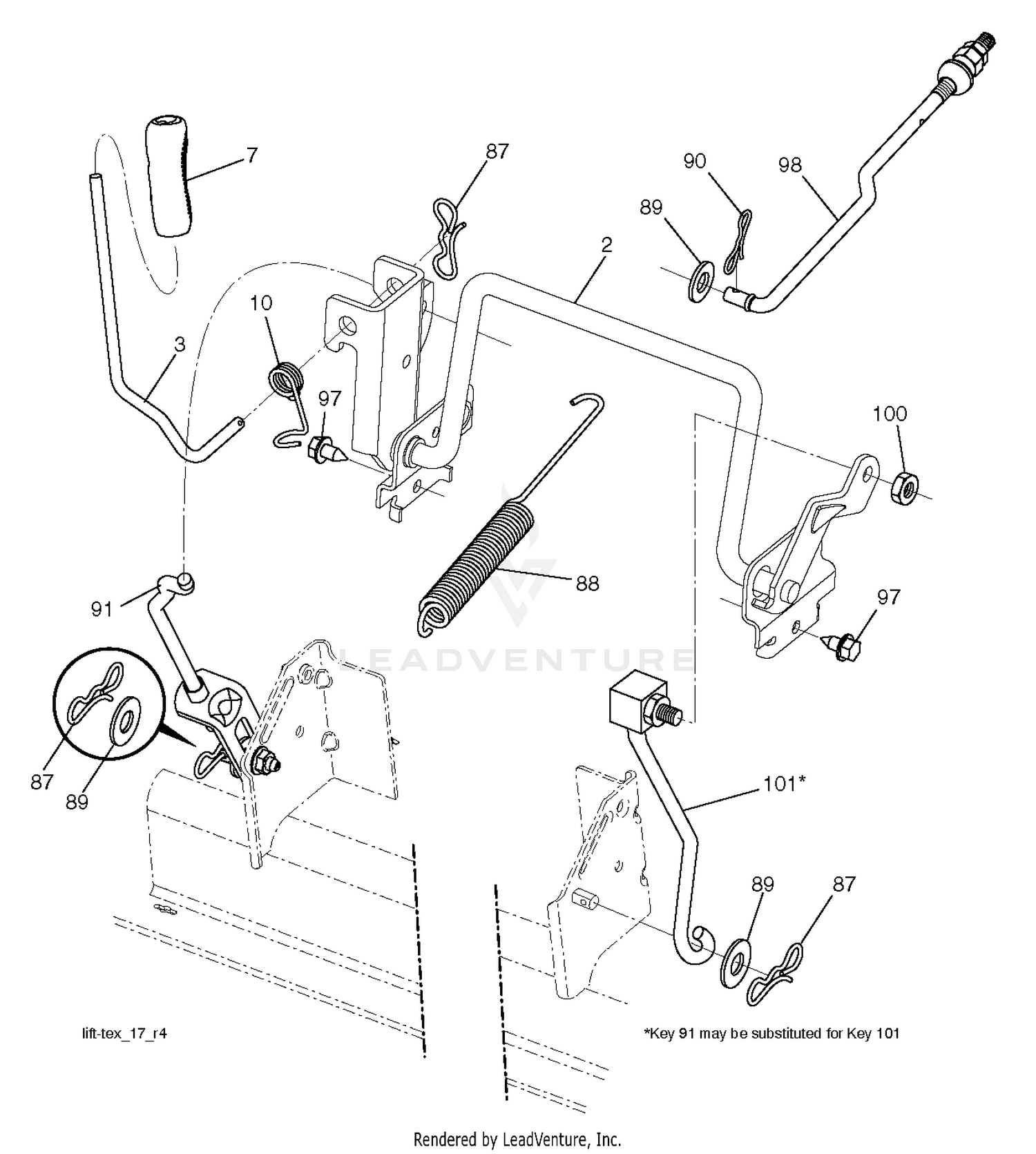 MOWER LIFT / DECK LIFT