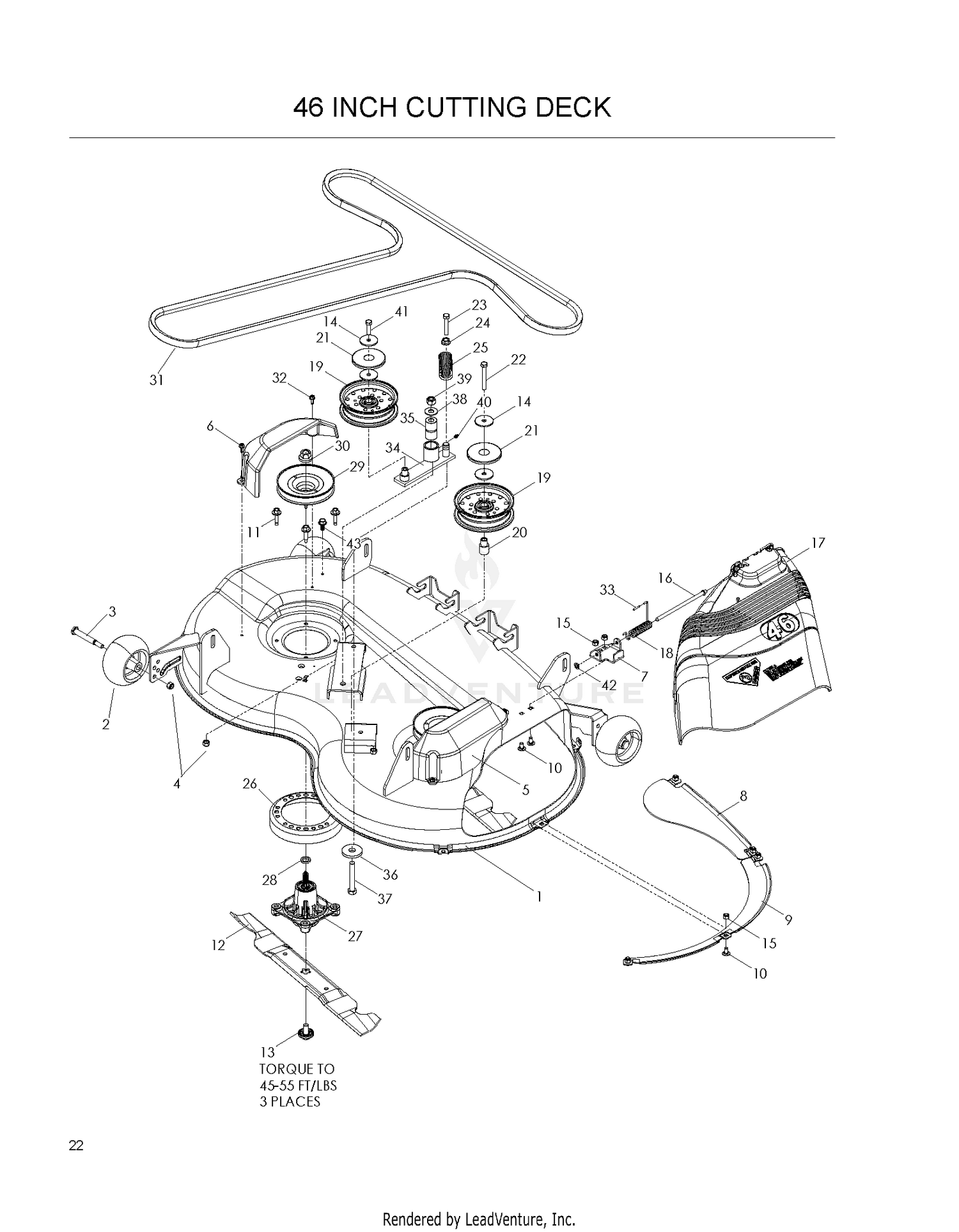 MOWER DECK / CUTTING DECK