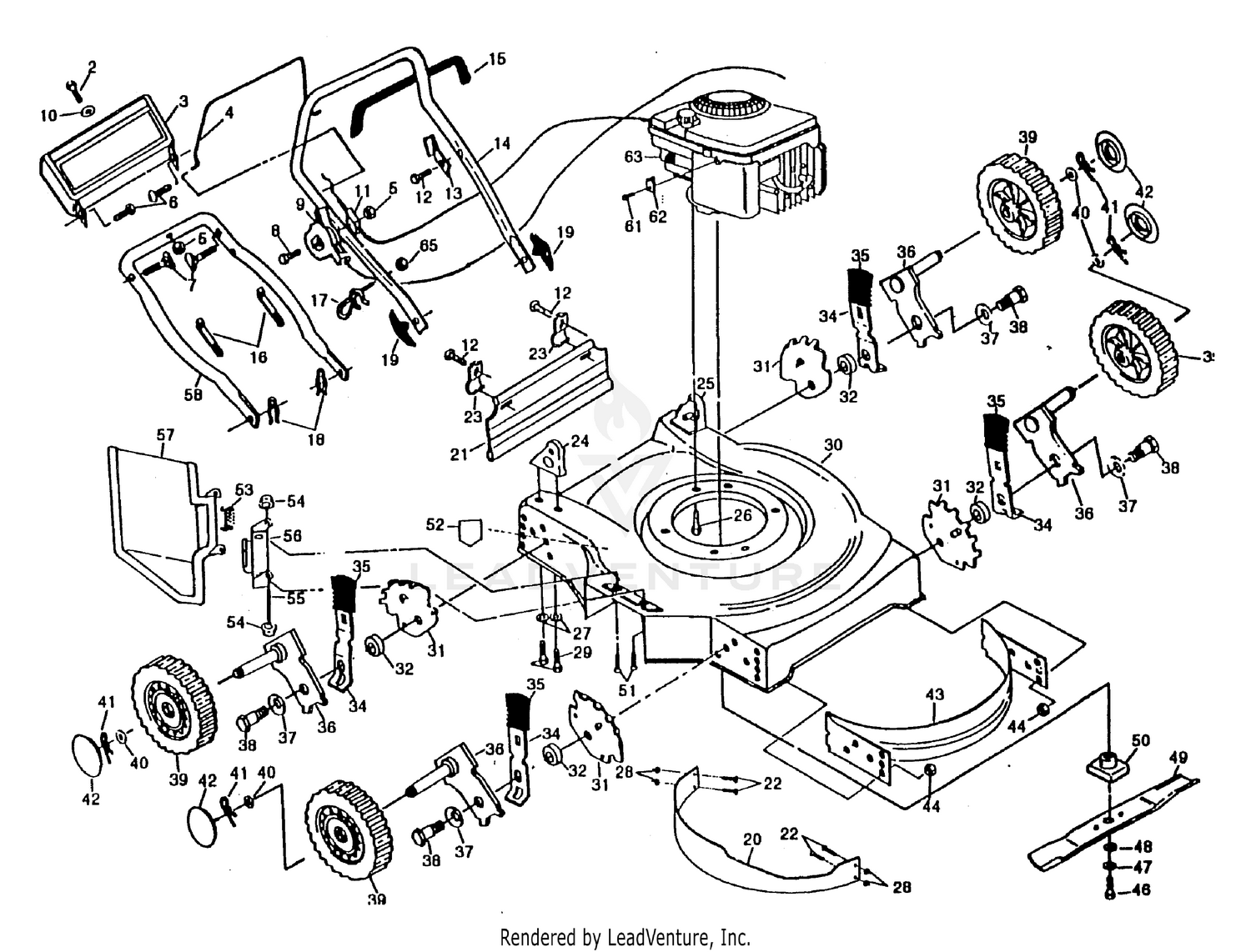 Handle & Deck Assembly