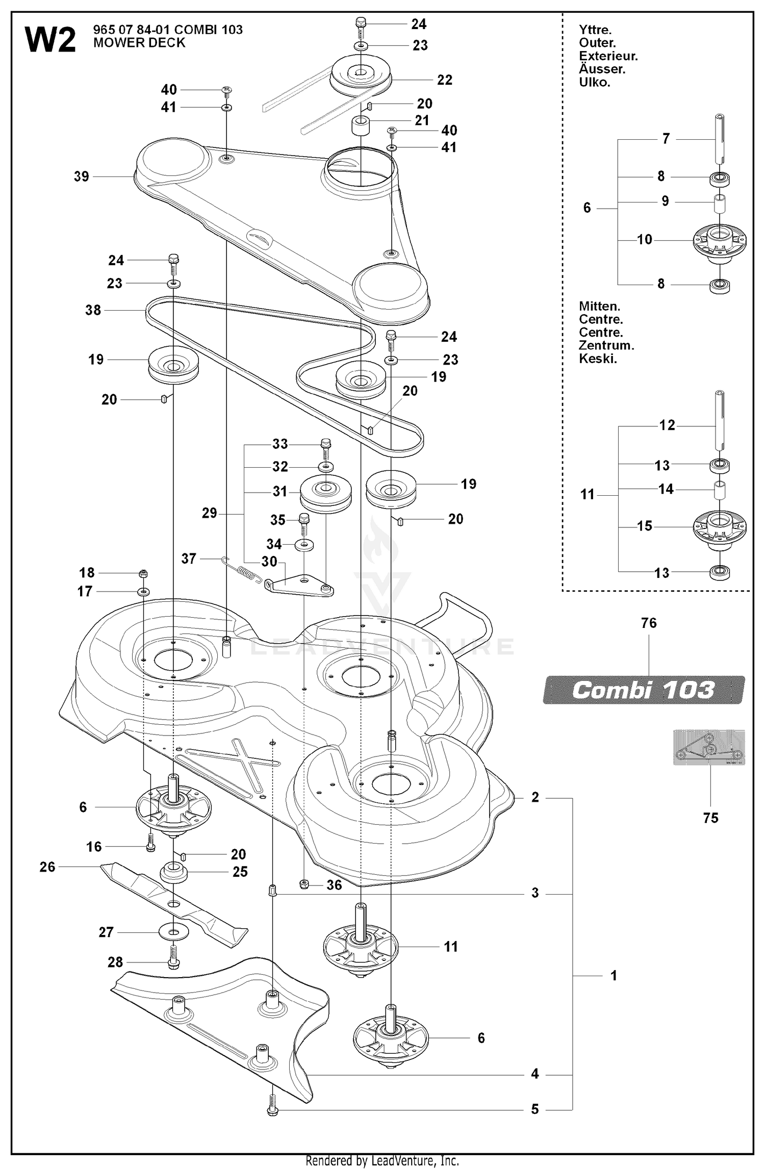 103CM CUTTING DECK 2