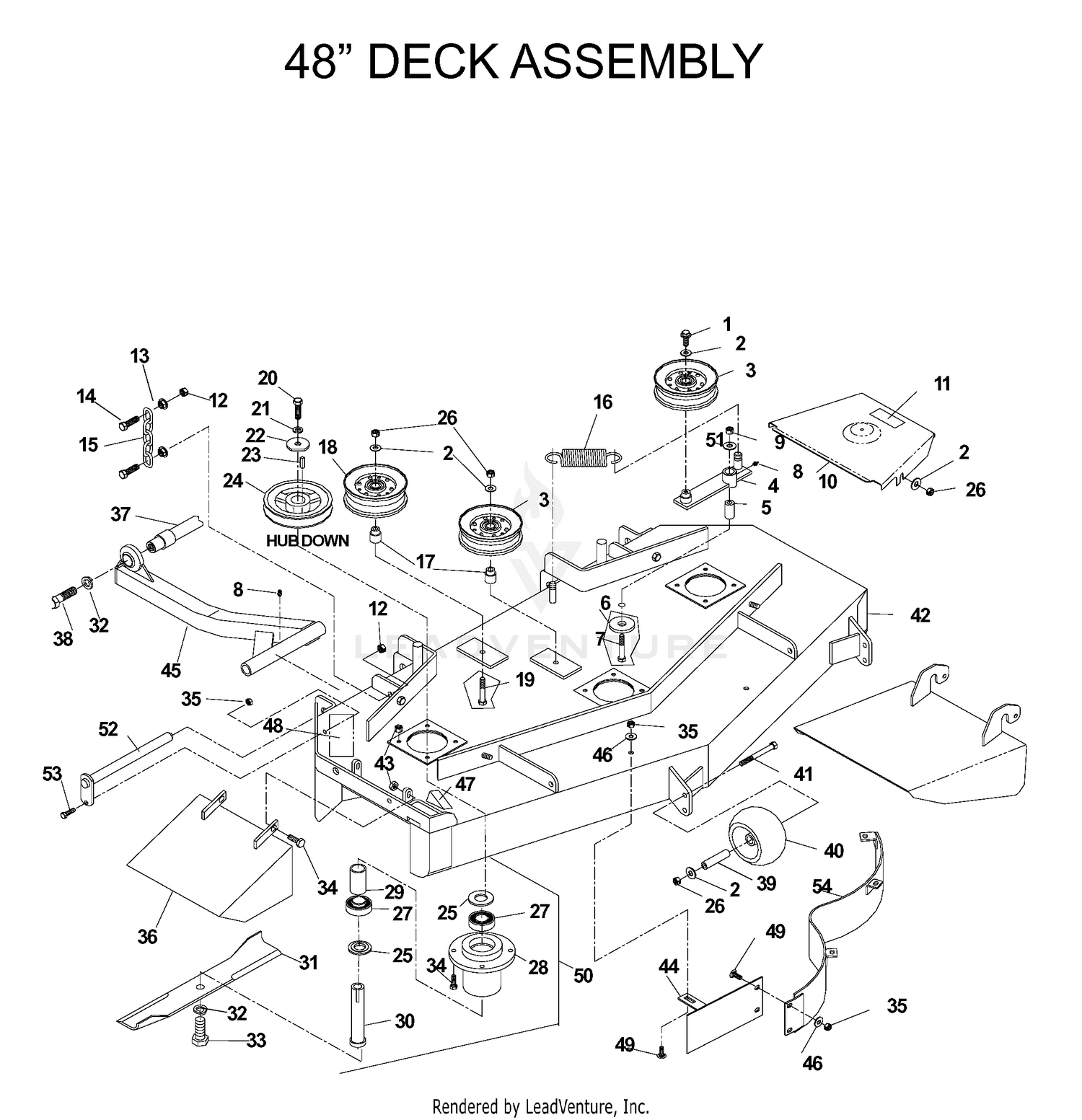 48"/122CM CUTTING DECK