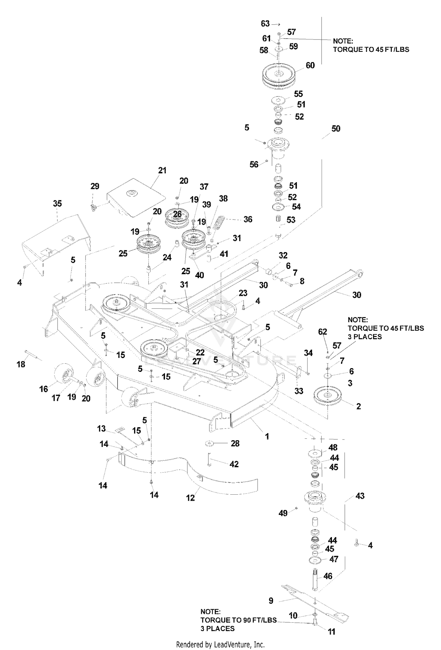 Deck Assembly 61"