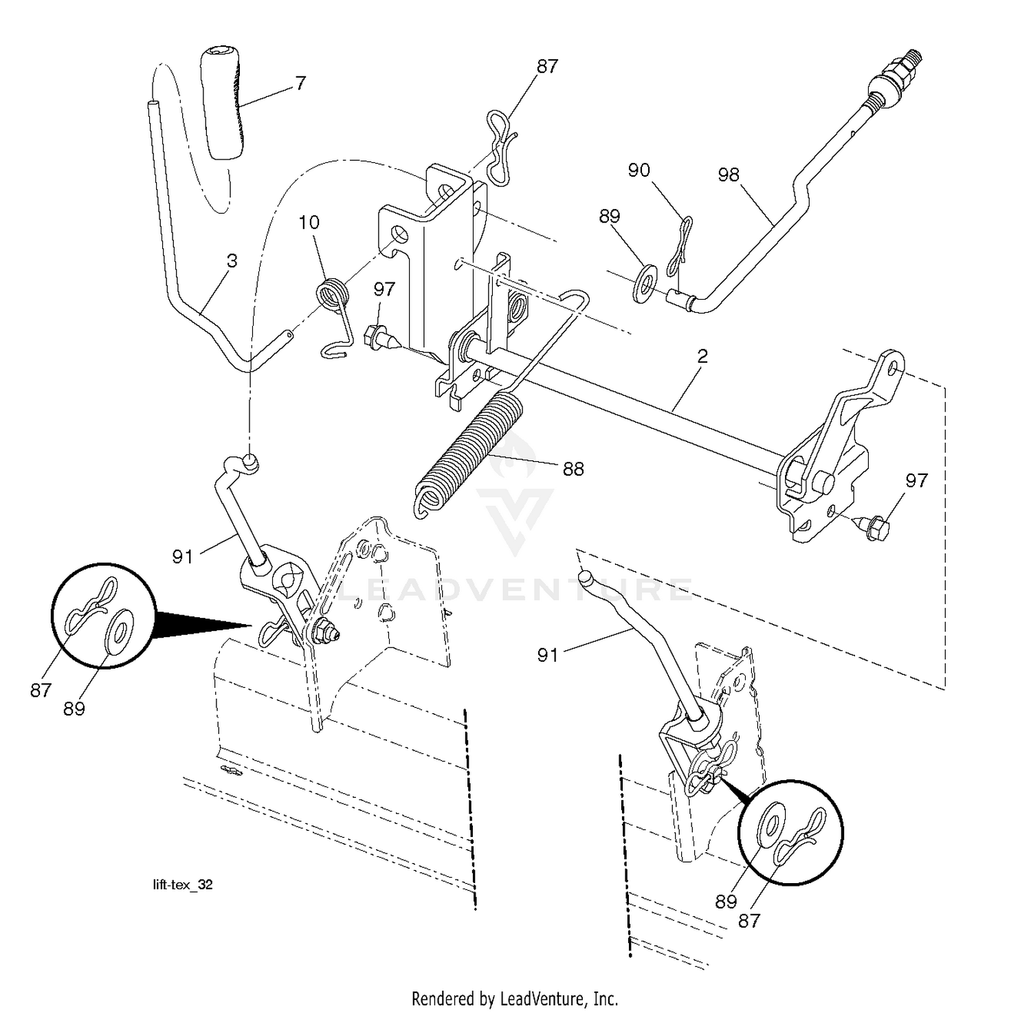 MOWER LIFT / DECK LIFT