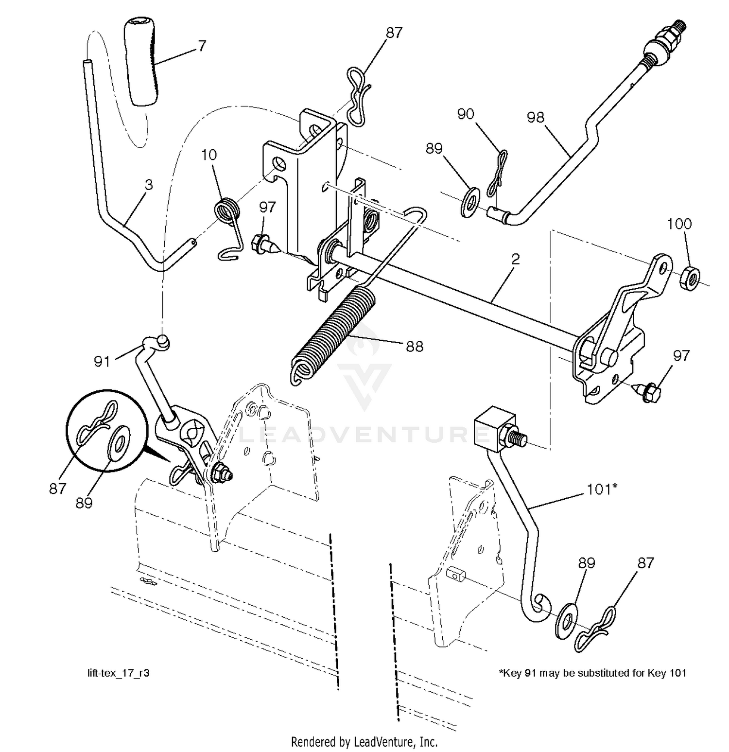 MOWER LIFT / DECK LIFT