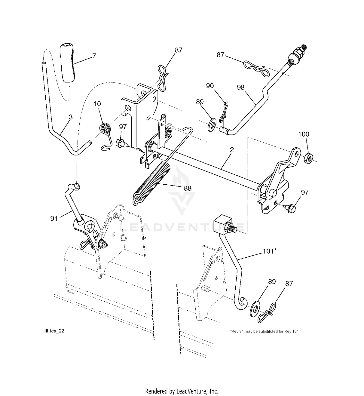 MOWER LIFT / DECK LIFT