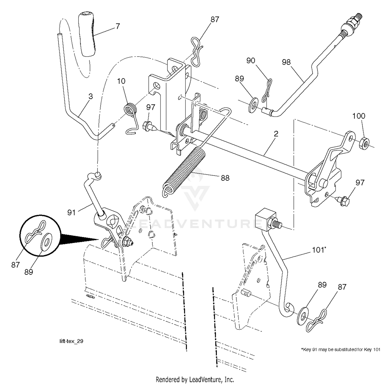 MOWER LIFT / DECK LIFT