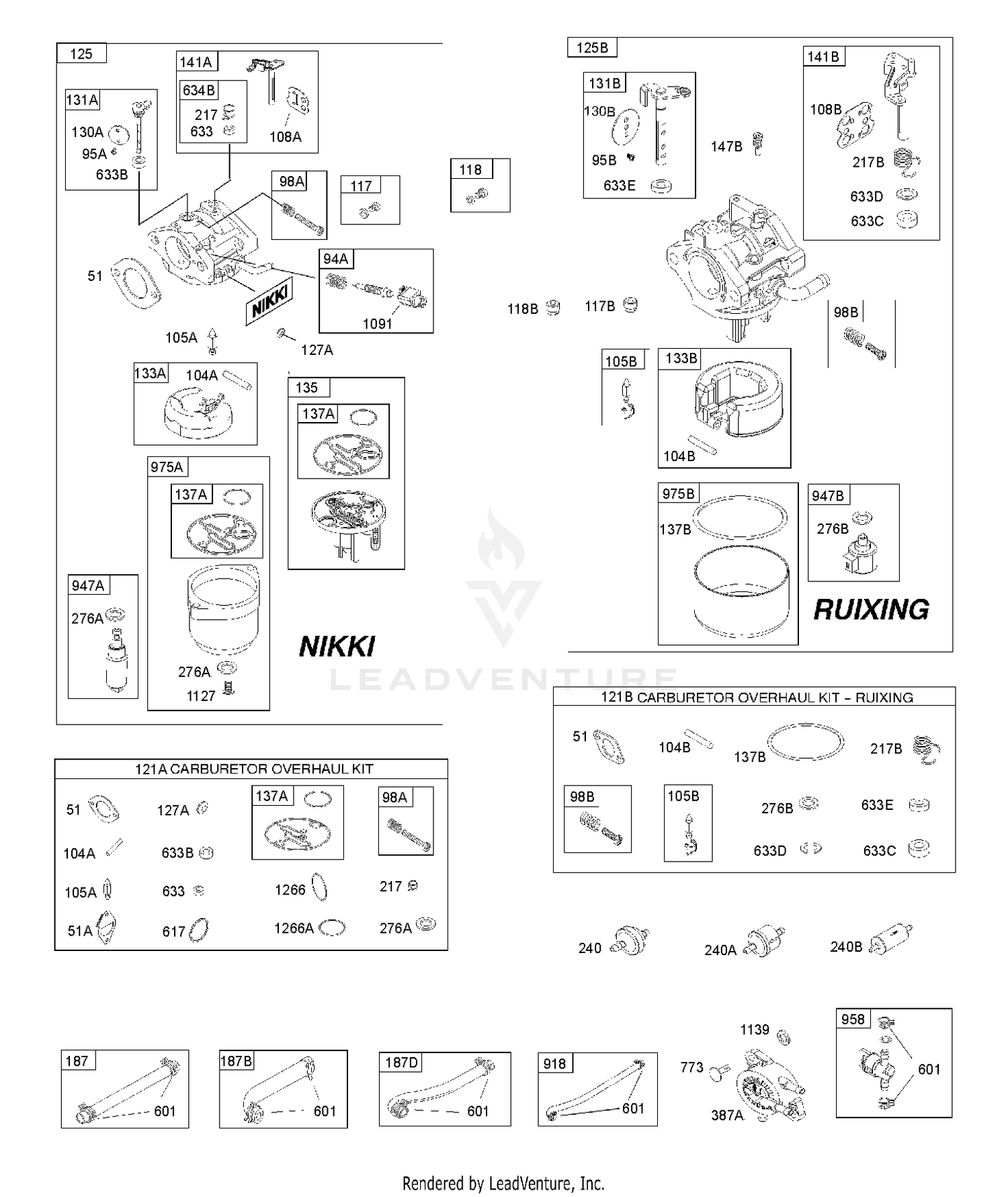 CARBURETOR, FUEL SUPPLY, KIT-CARBURETOR OVERHAUL 6