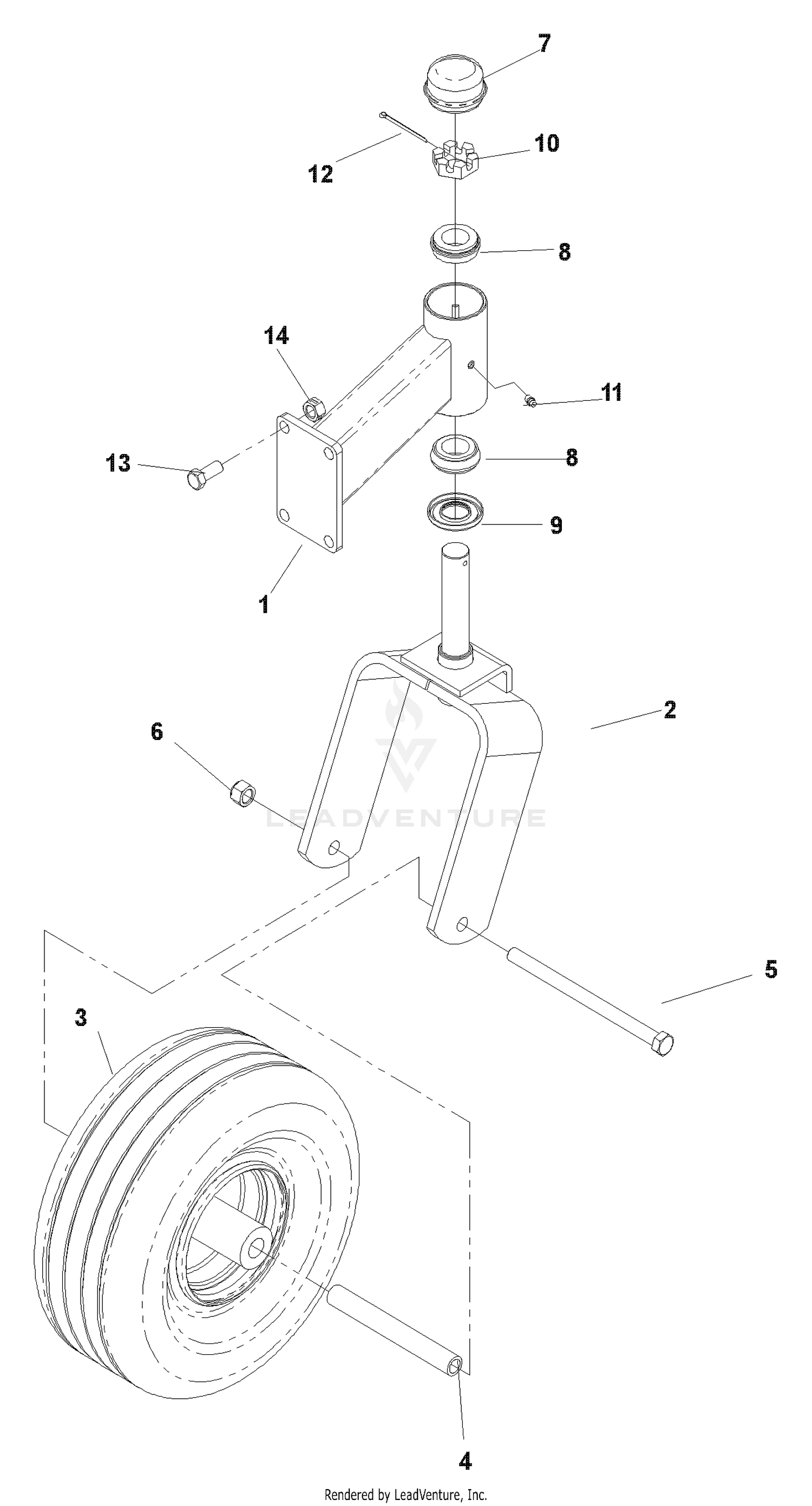 Caster Arm