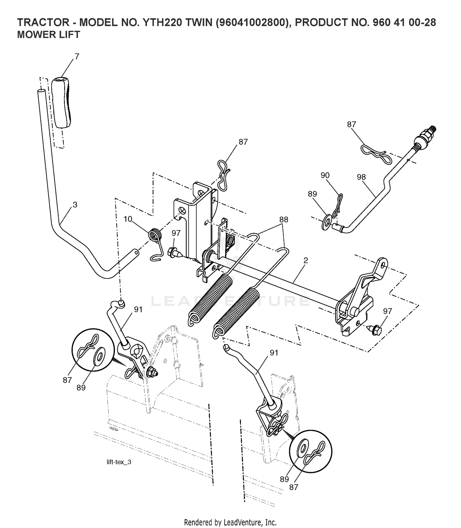 MOWER LIFT / DECK LIFT