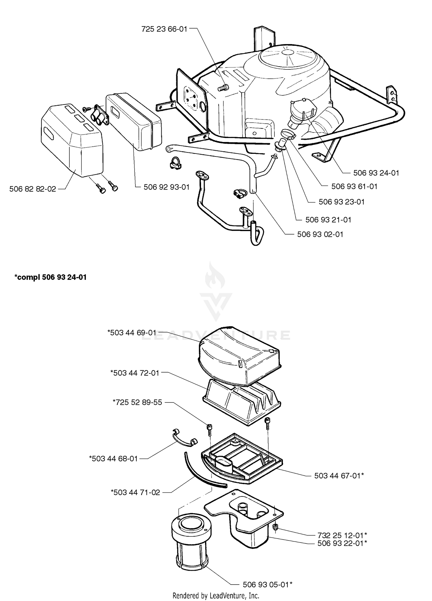 Engine And Air Filter Assembly