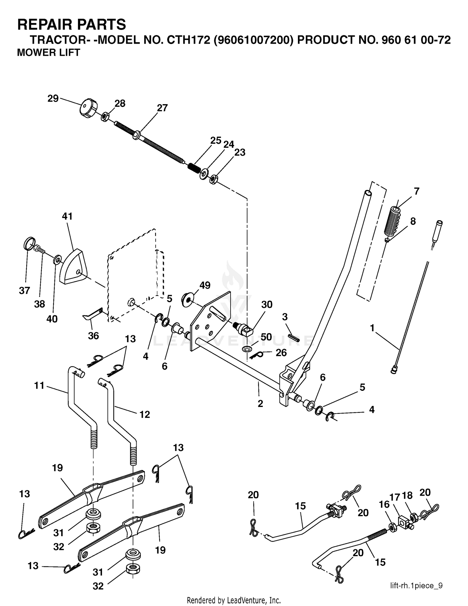 MOWER LIFT / DECK LIFT