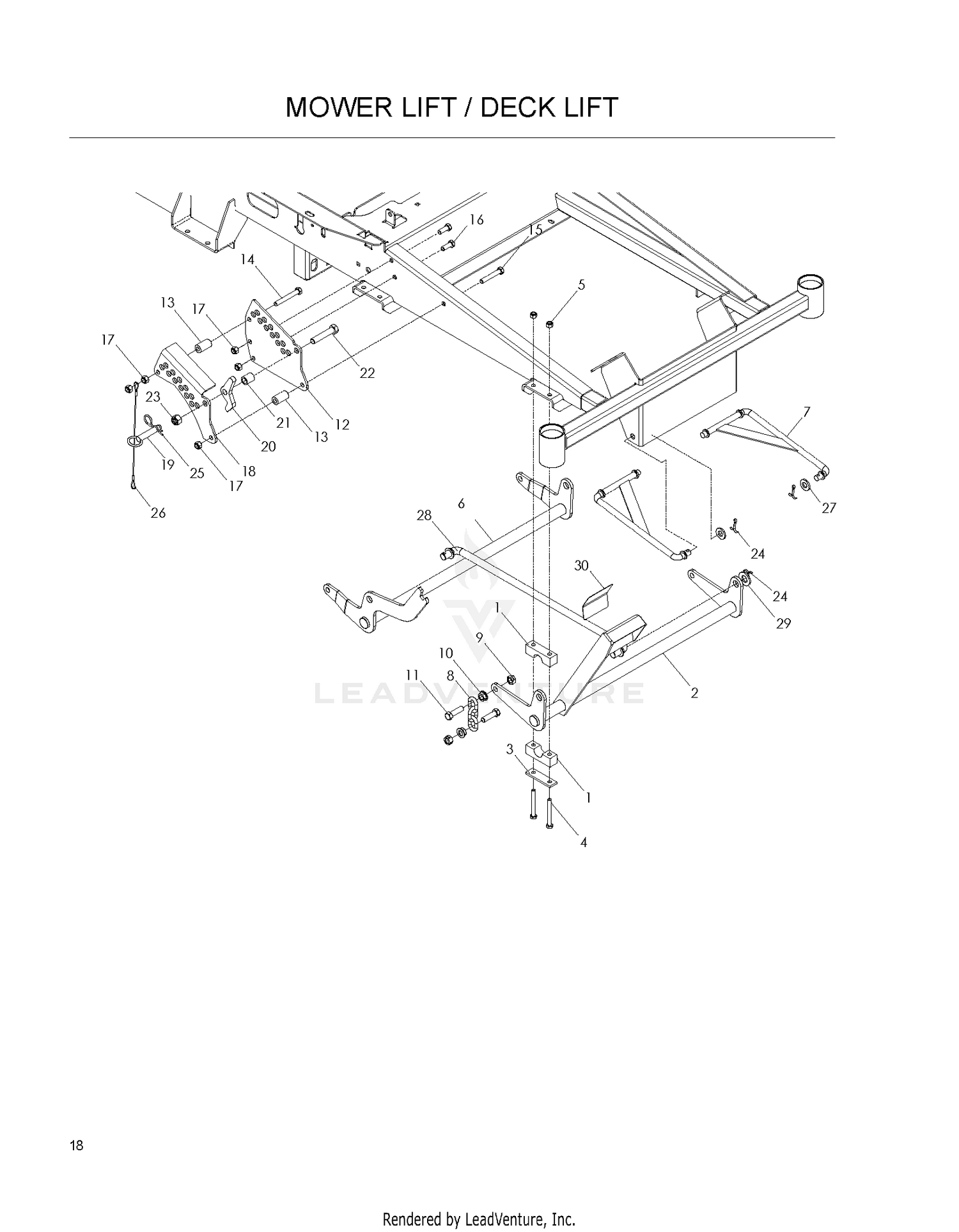 MOWER LIFT / DECK LIFT